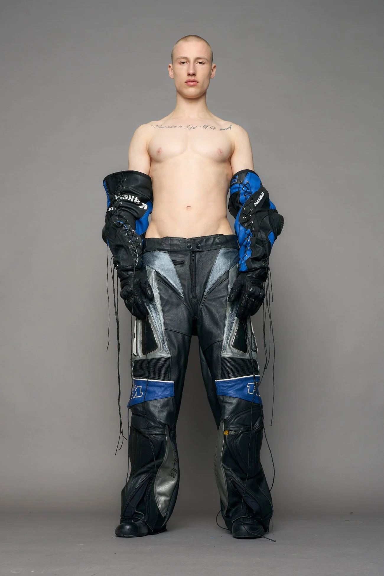 Atelier line -  cyclone genuine leather moto pants - Image 3
