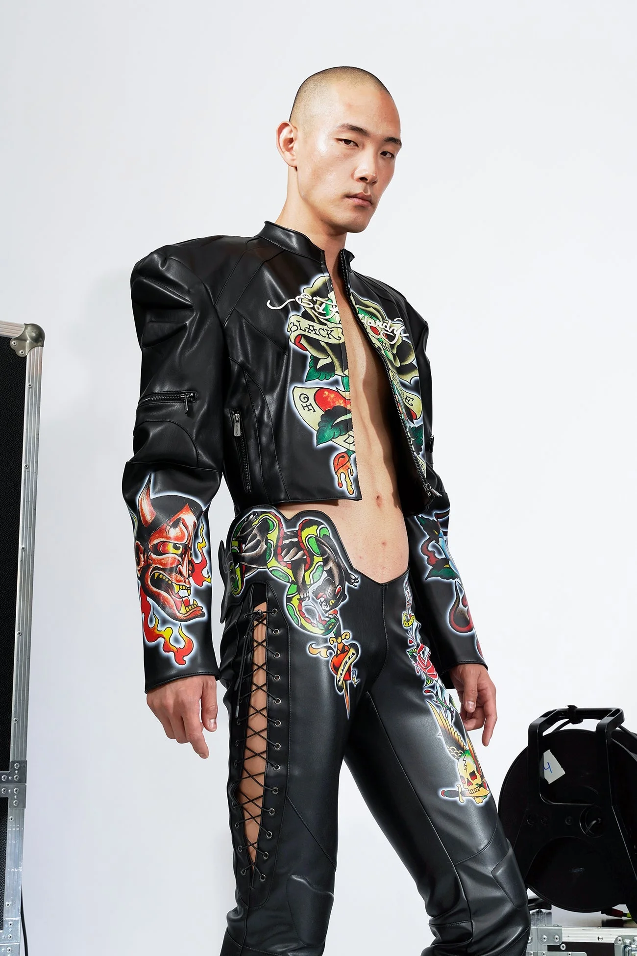 Black Rose Moto Jacket - Image 10