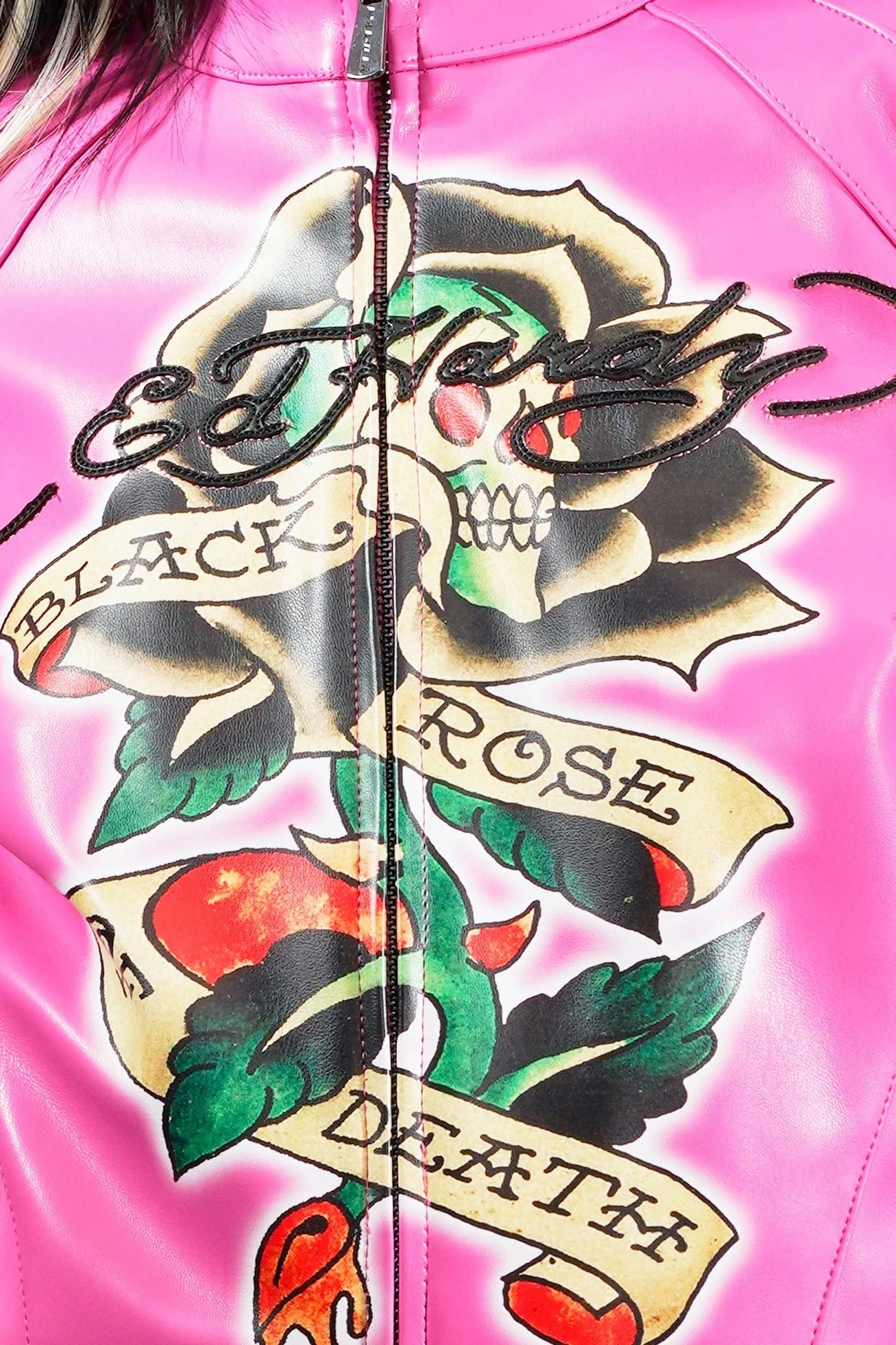 Black Rose Moto Jacket - Image 13