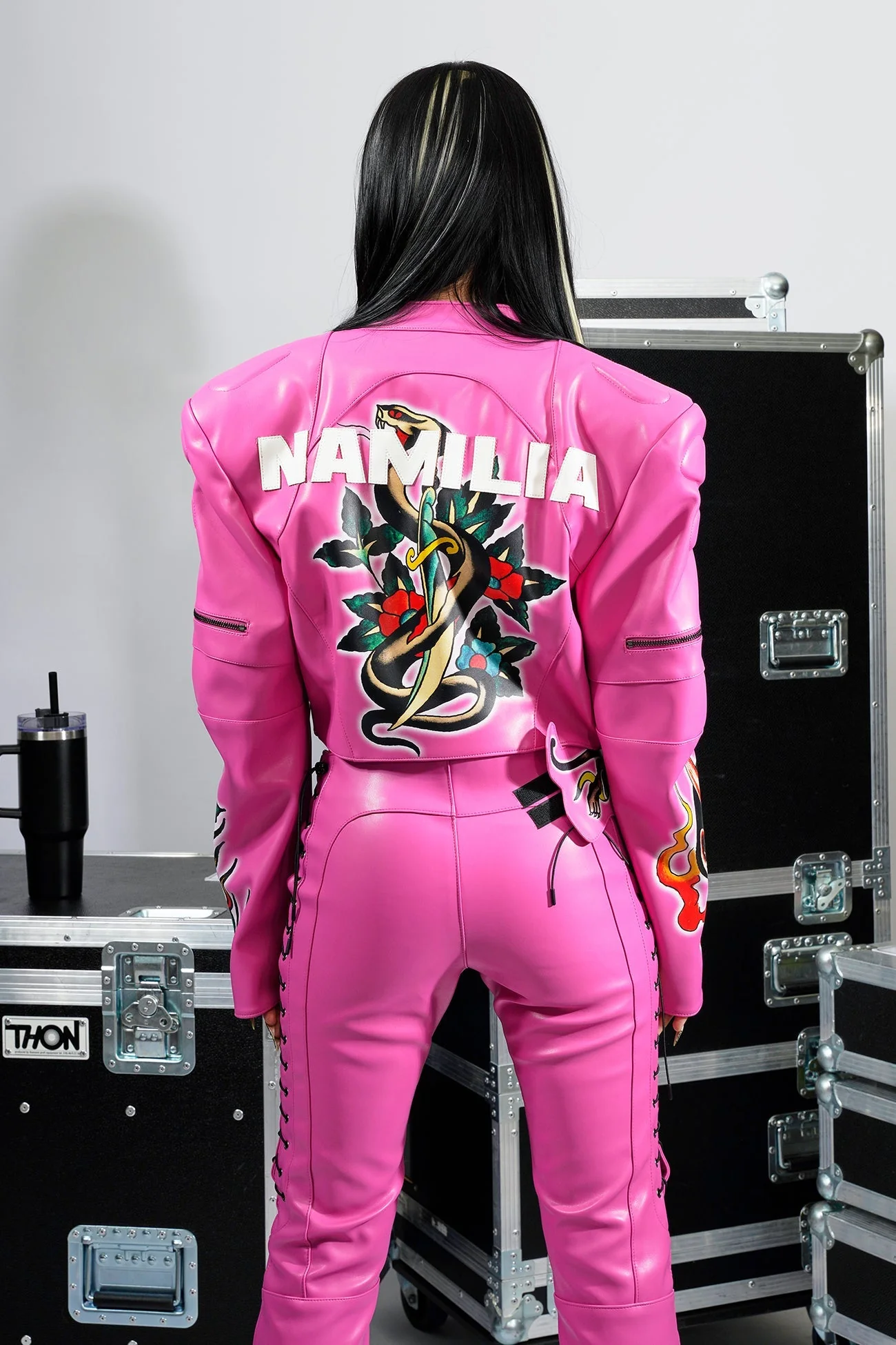 Black Rose Moto Jacket - Image 16