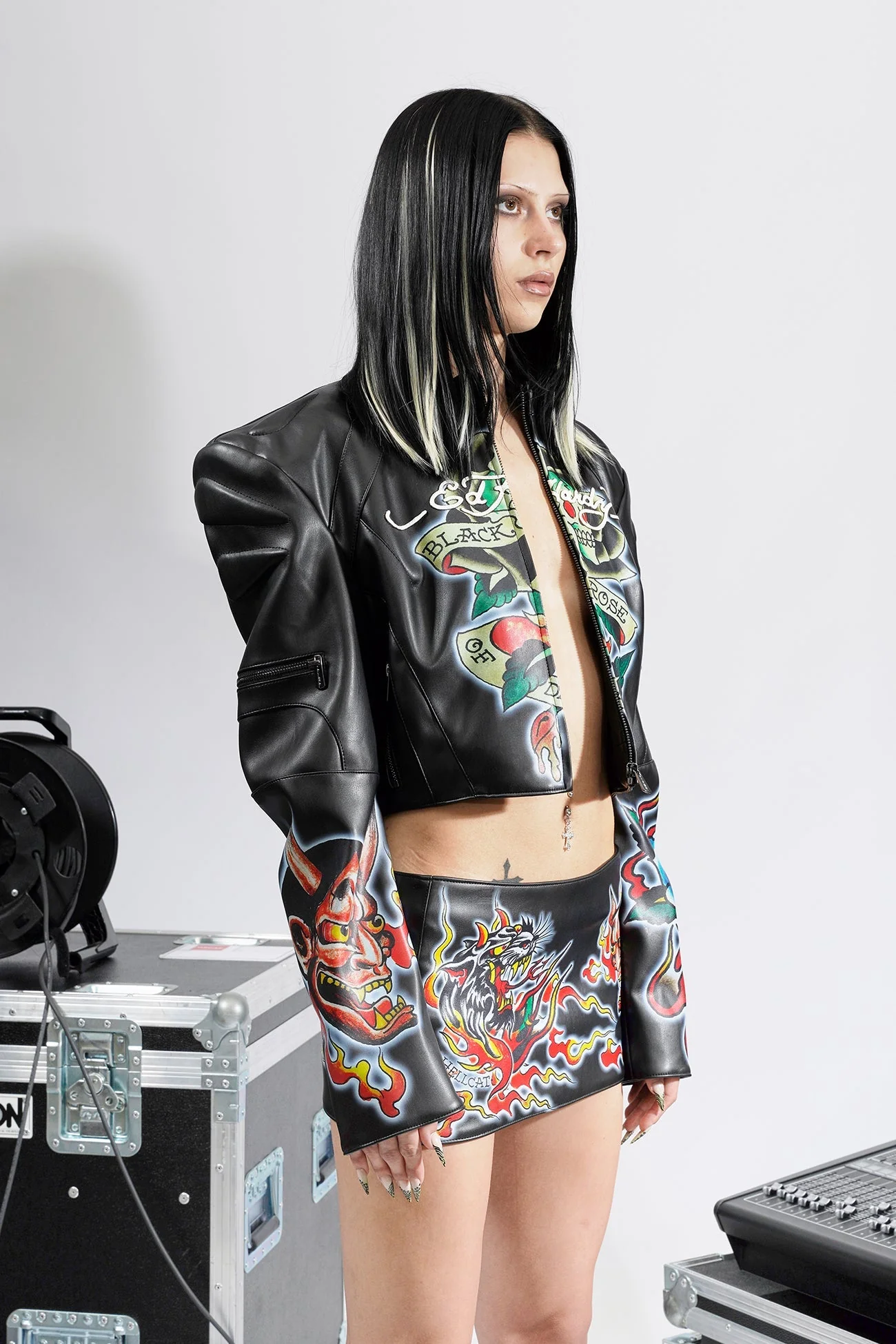Black Rose Moto Jacket - Image 5