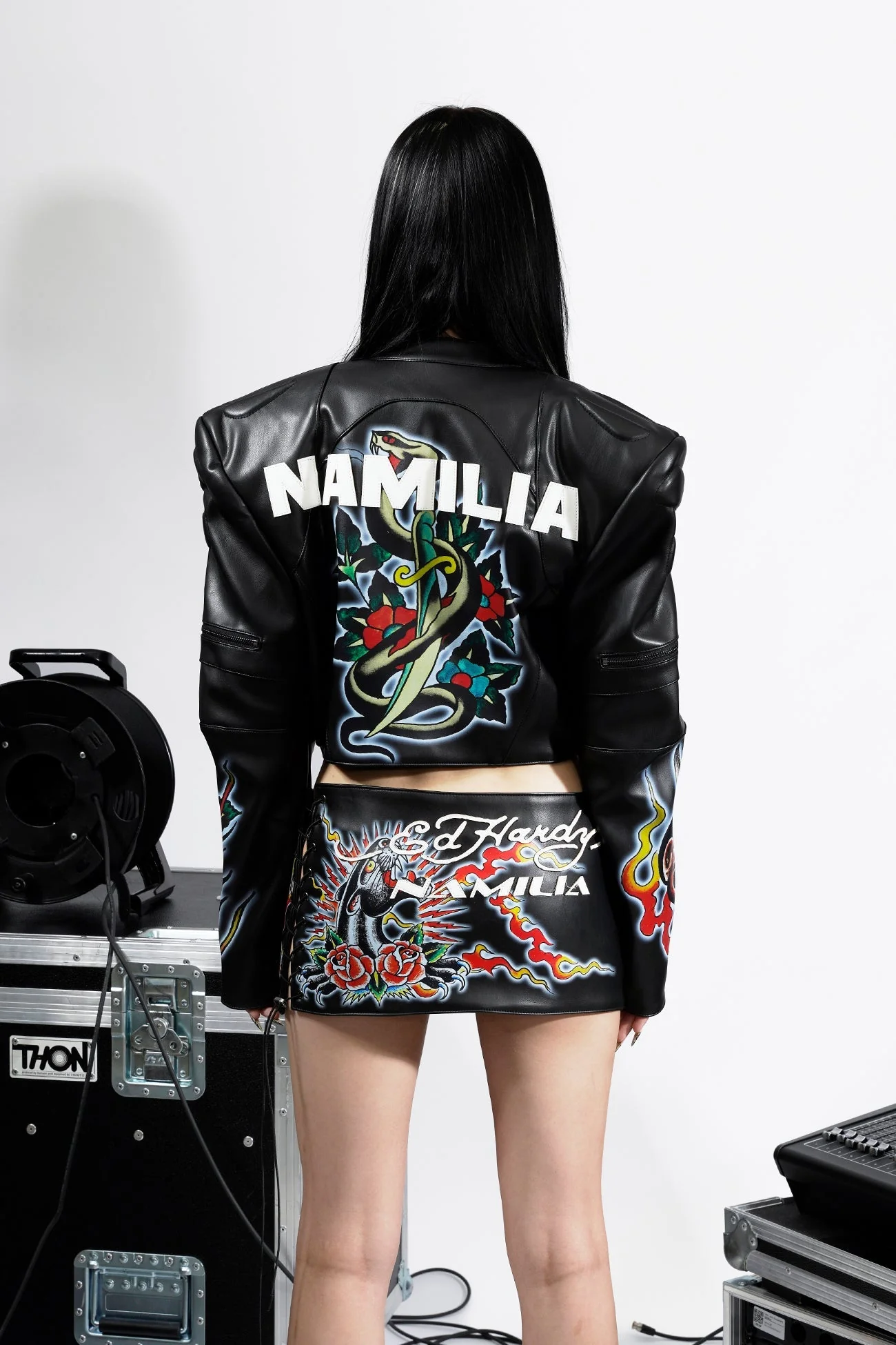 Black Rose Moto Jacket - Image 8