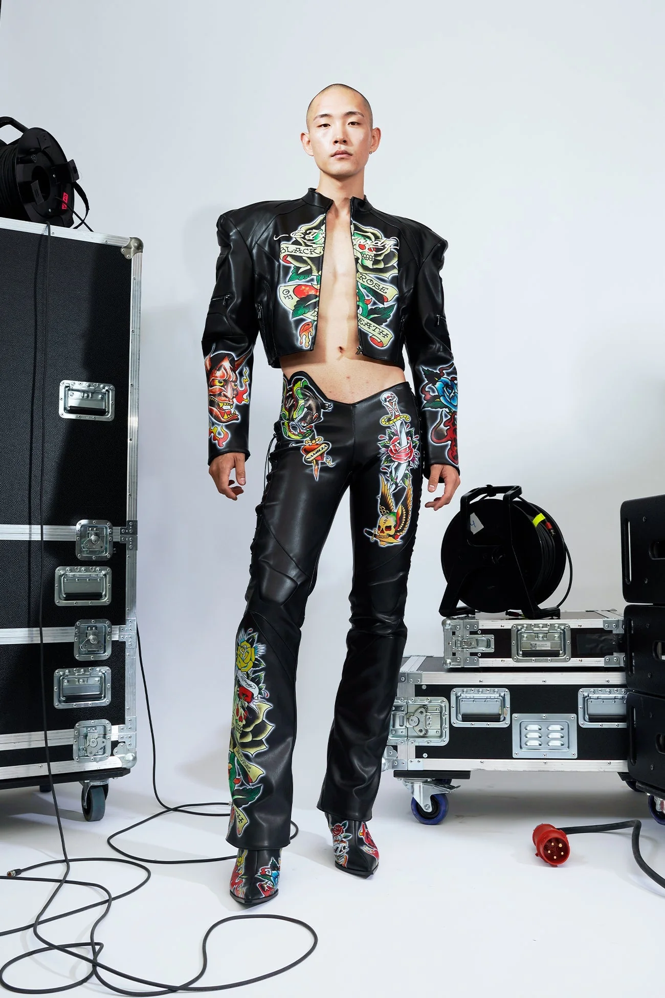 Black Rose Moto Jacket - Image 9