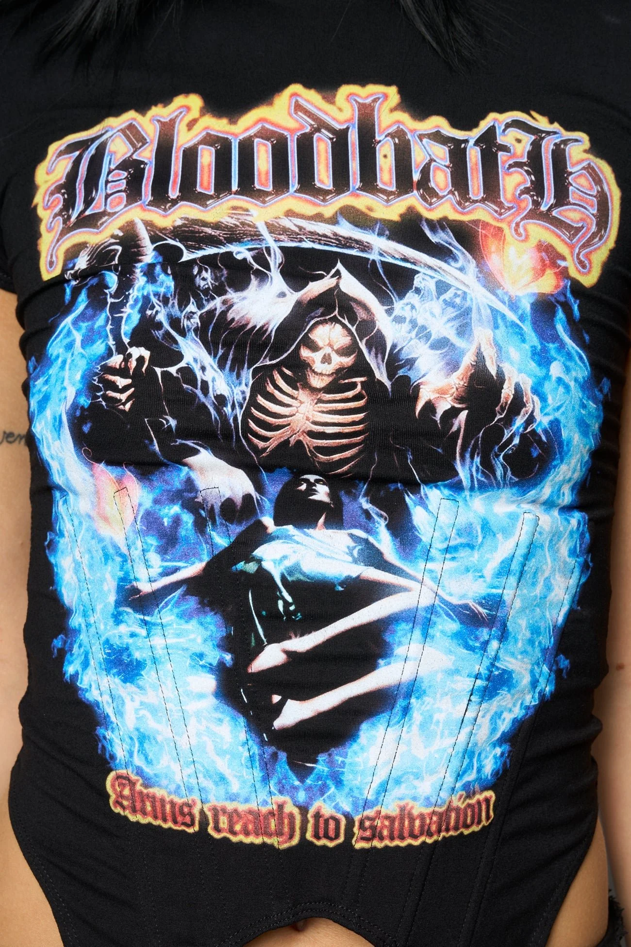 Bonjour Corset Mini T-Shirt - Image 5