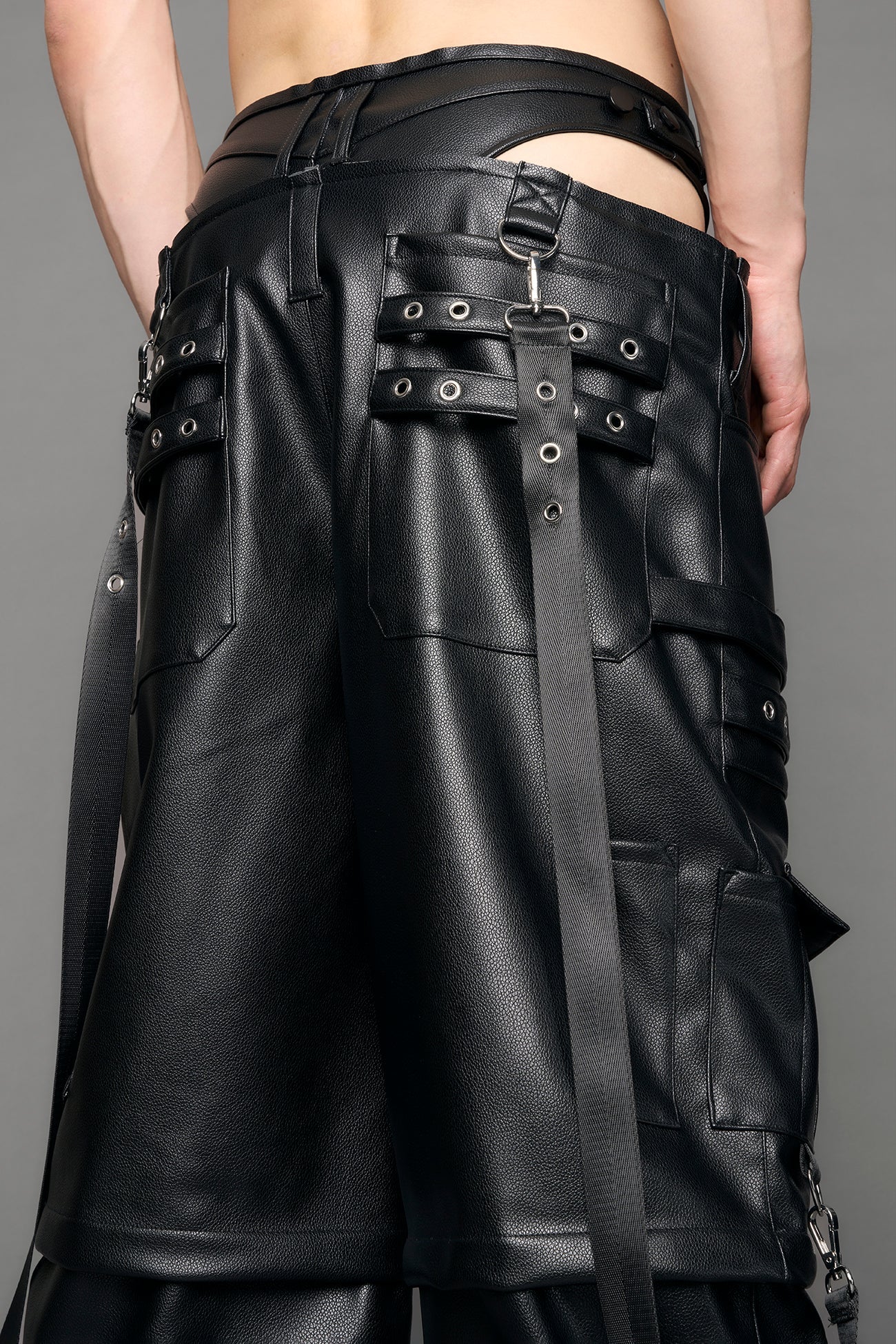 Cargo Leather Panty Trousers - Image 10