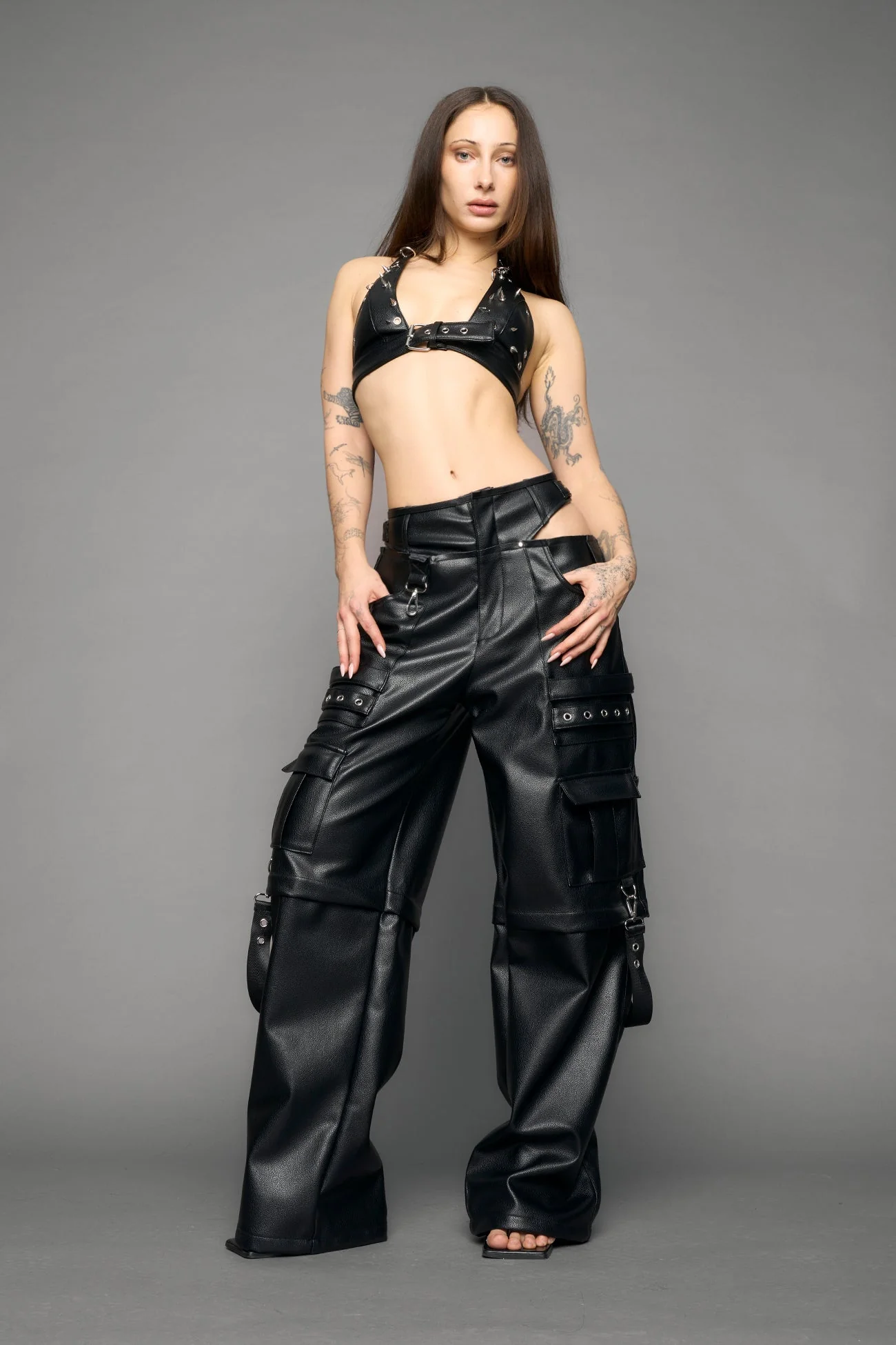 Cargo Leather Panty Trousers - Image 2