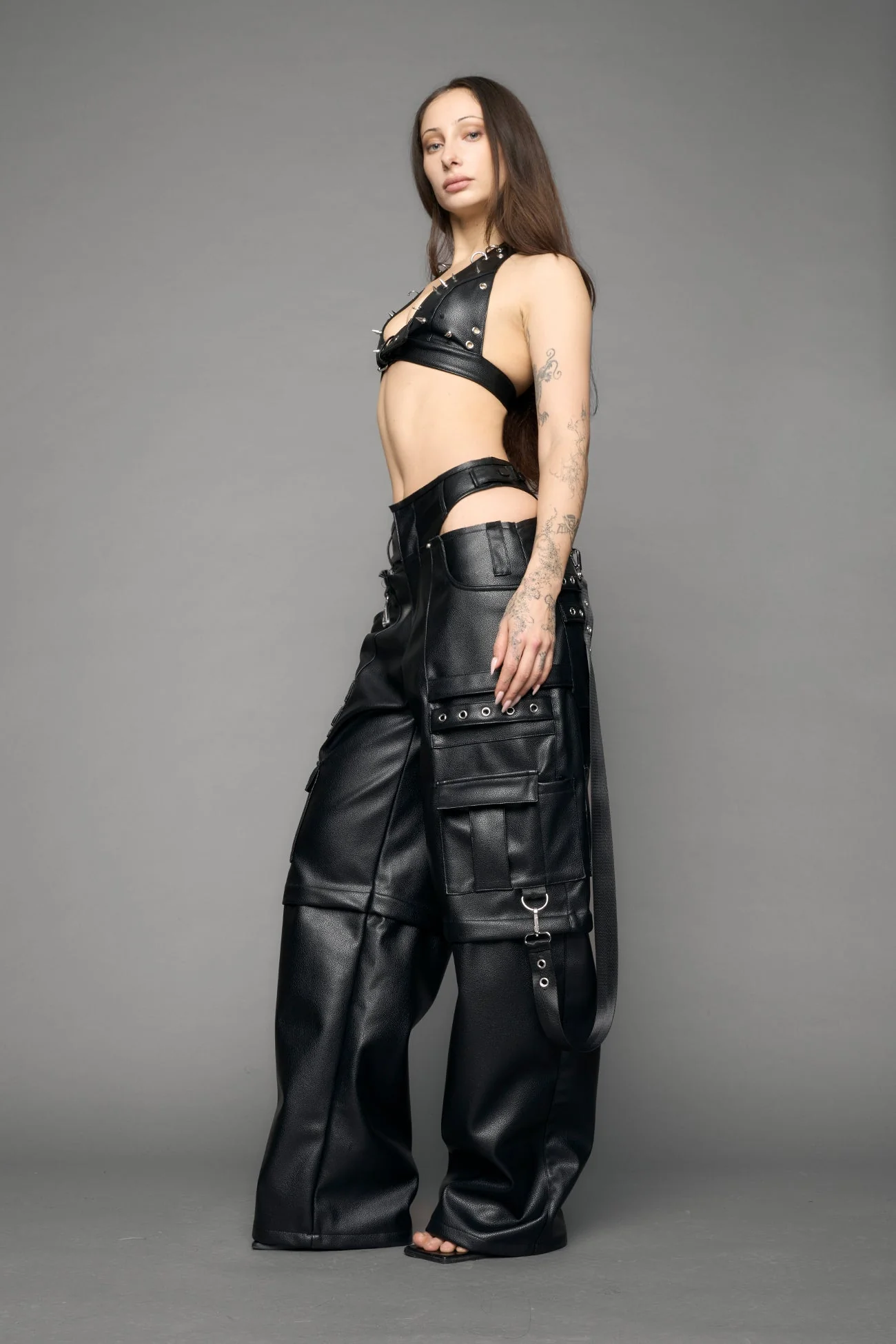Cargo Leather Panty Trousers - Image 3
