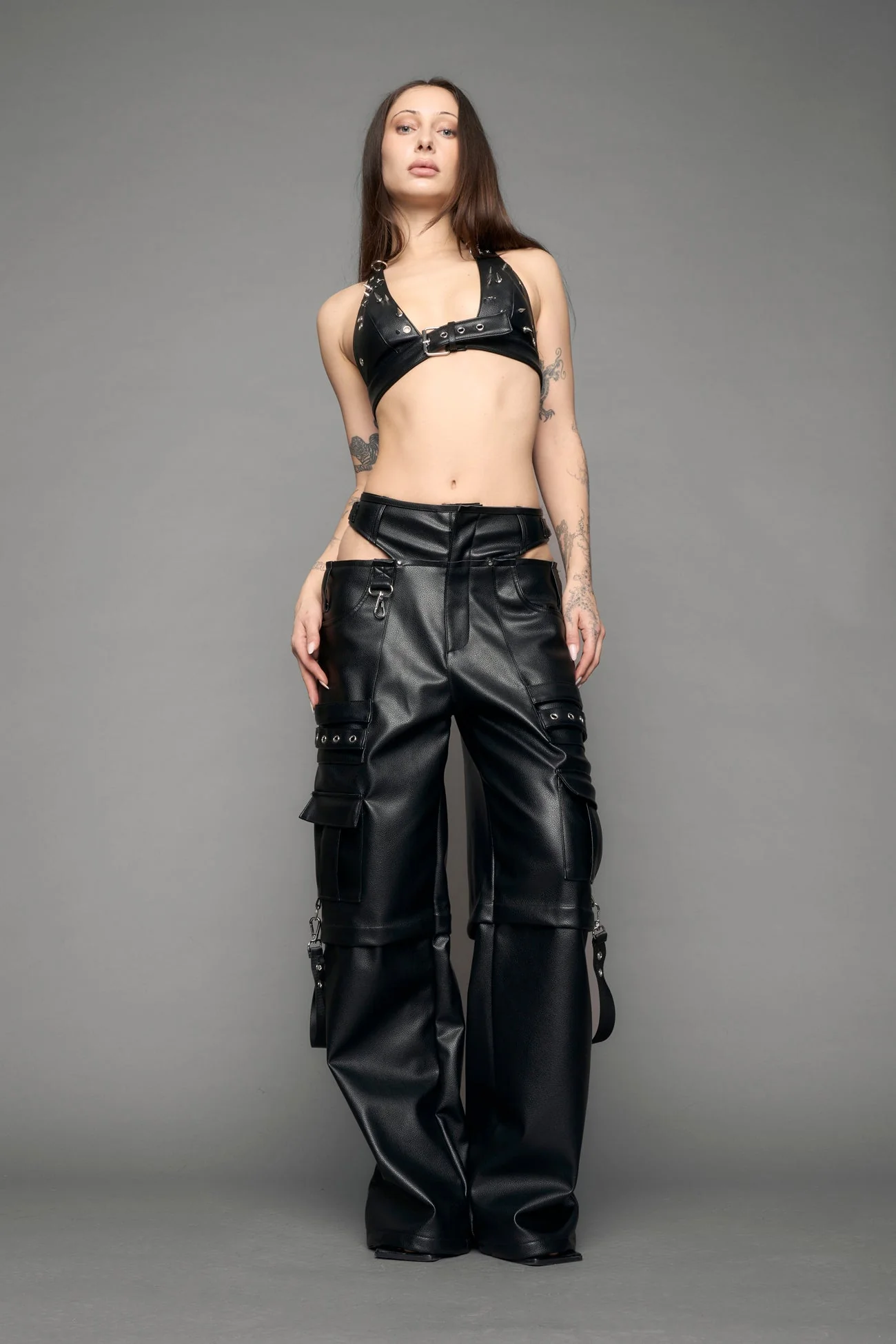 Cargo Leather Panty Trousers - Image 4