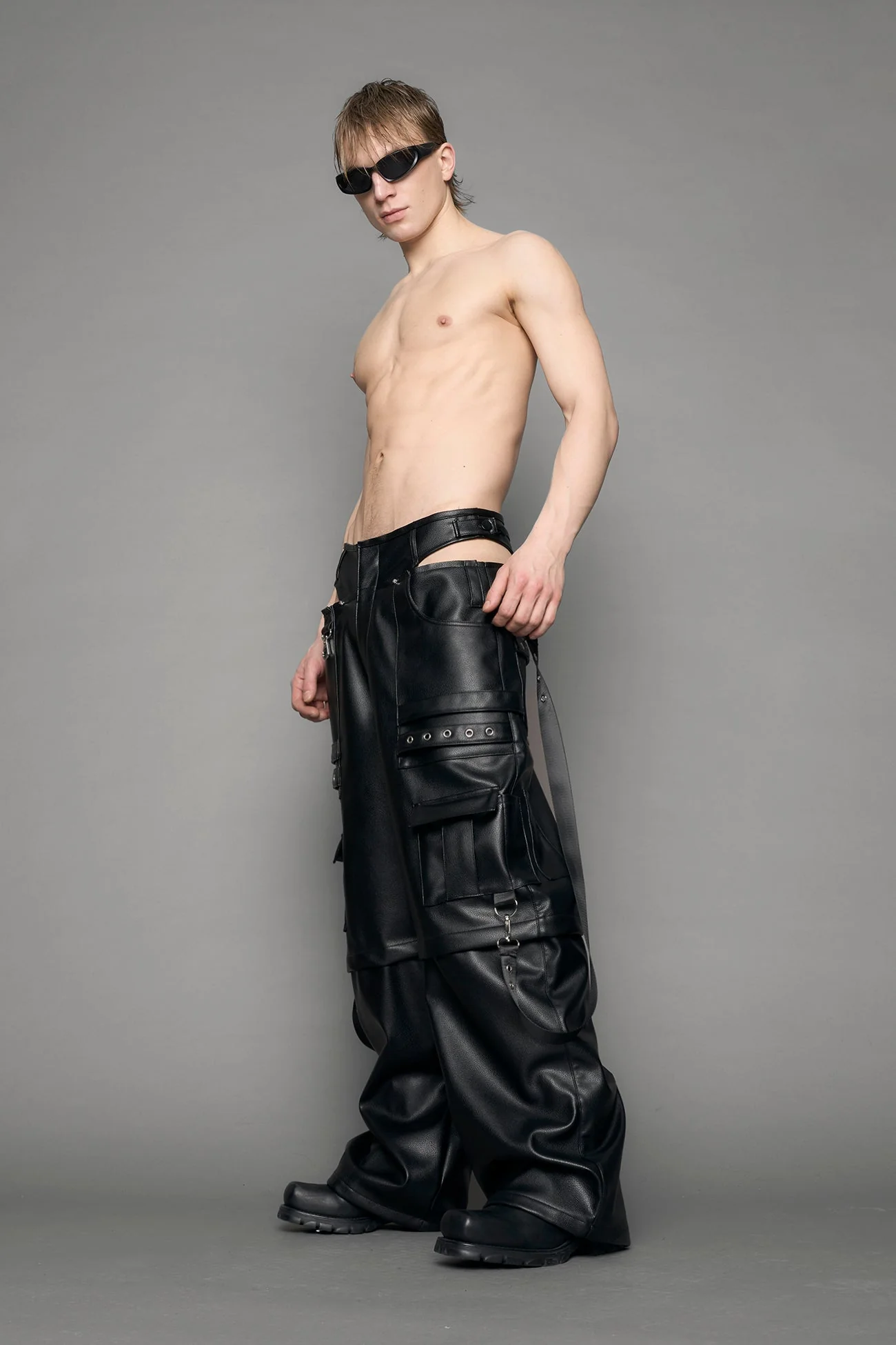 Cargo Leather Panty Trousers - Image 7