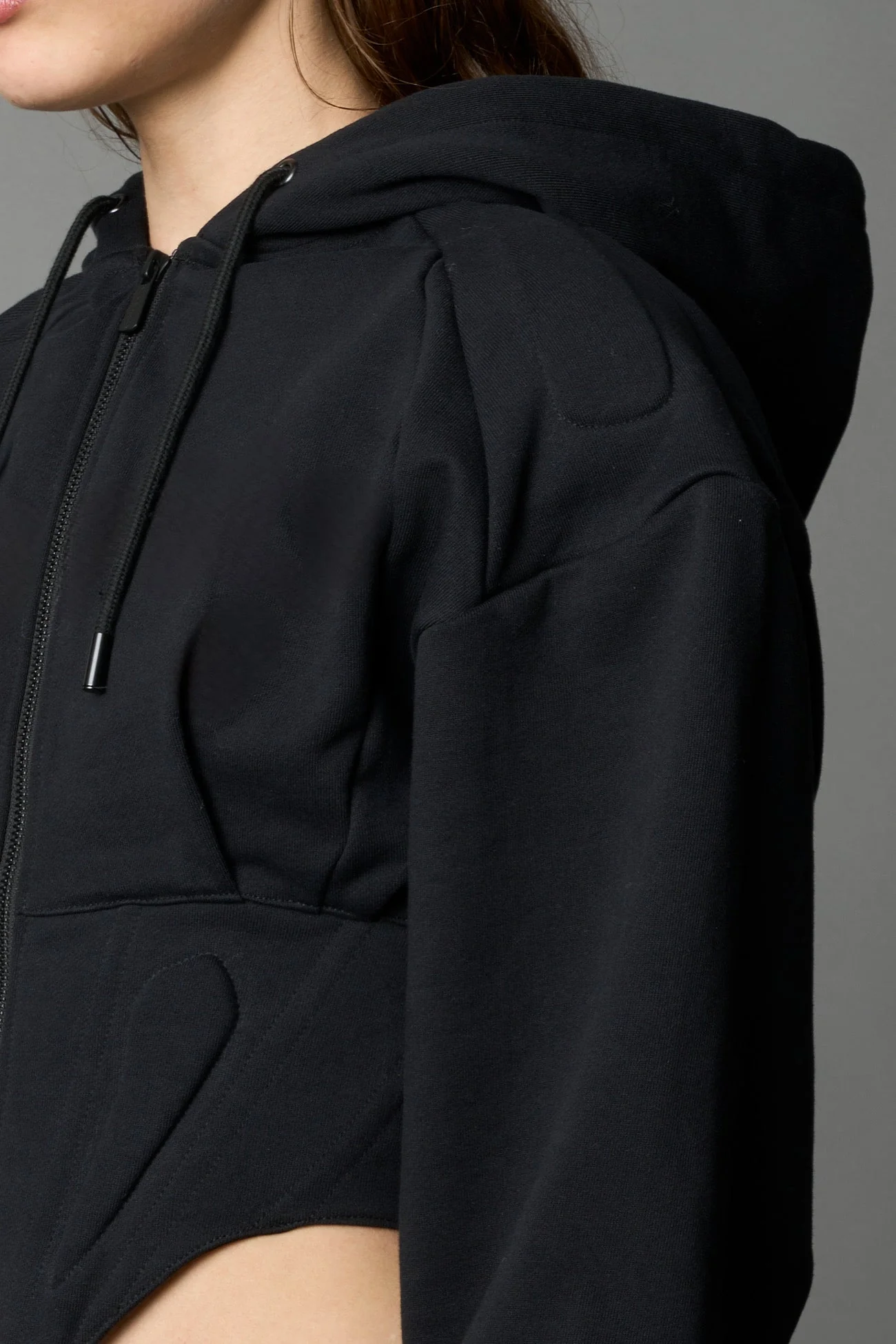 Corset Zip-Up Hoodie - Image 4