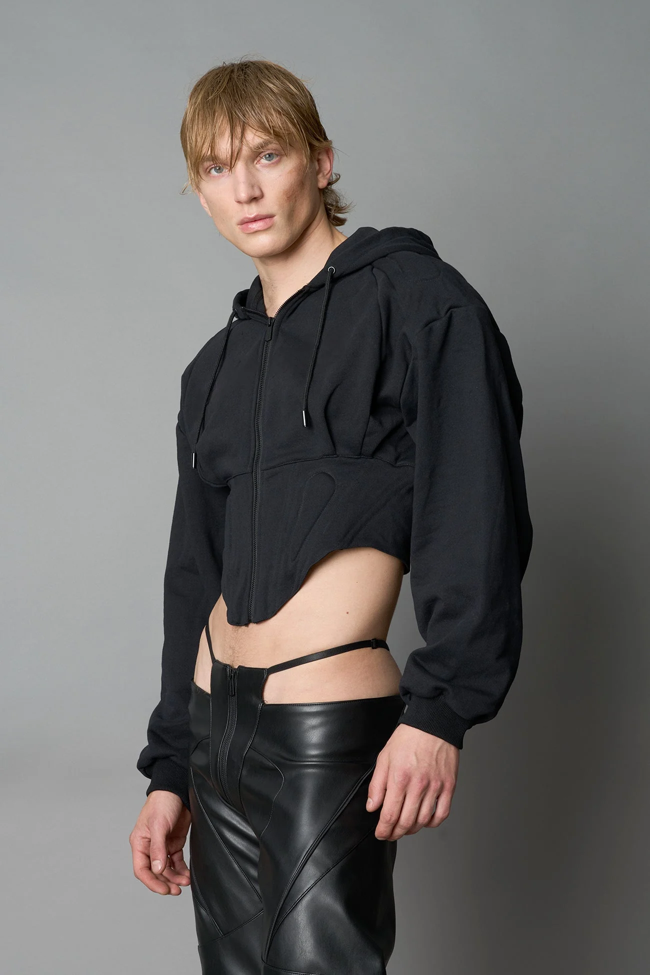 Corset Zip-Up Hoodie - Image 8
