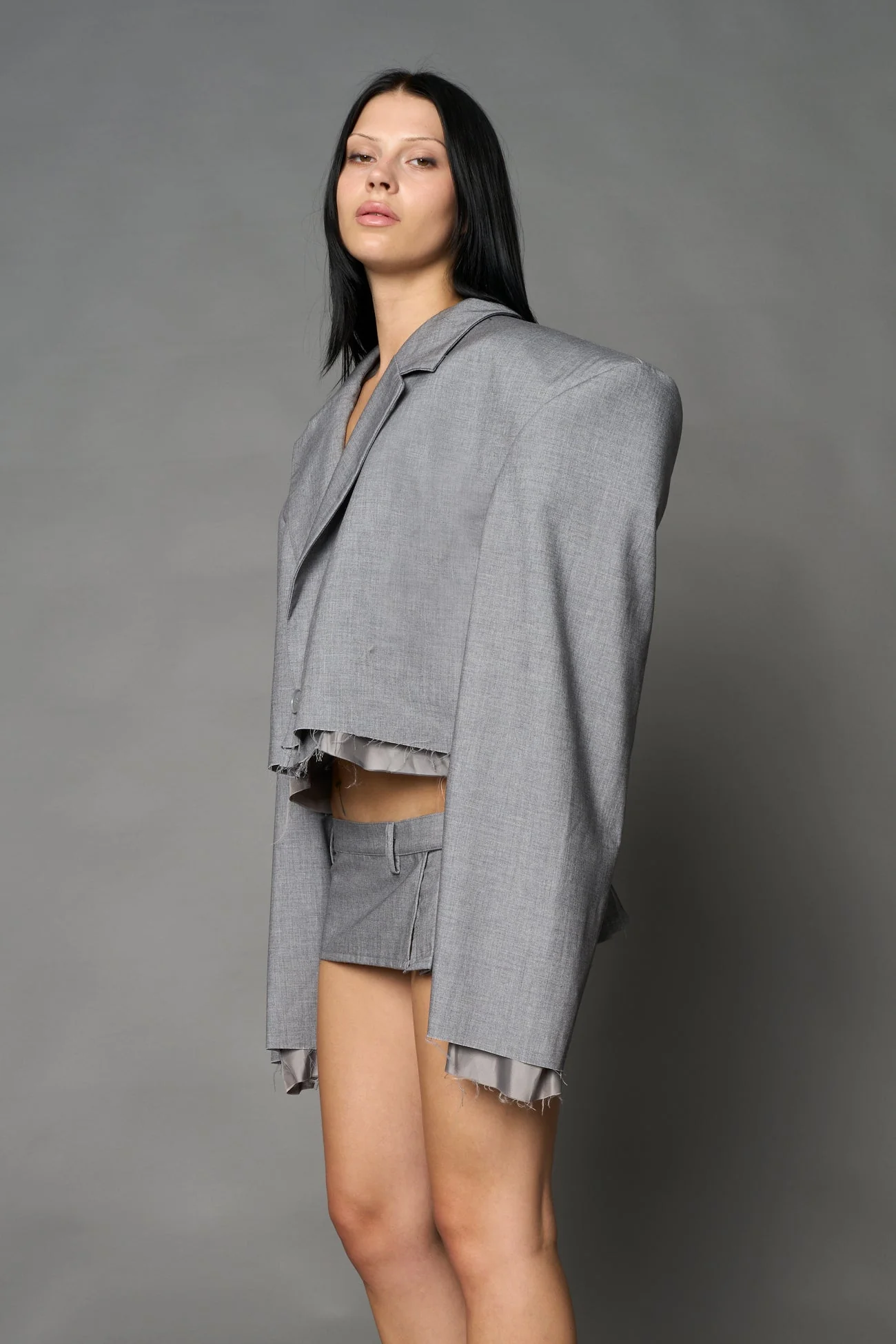 Cropped Blazer - Image 10