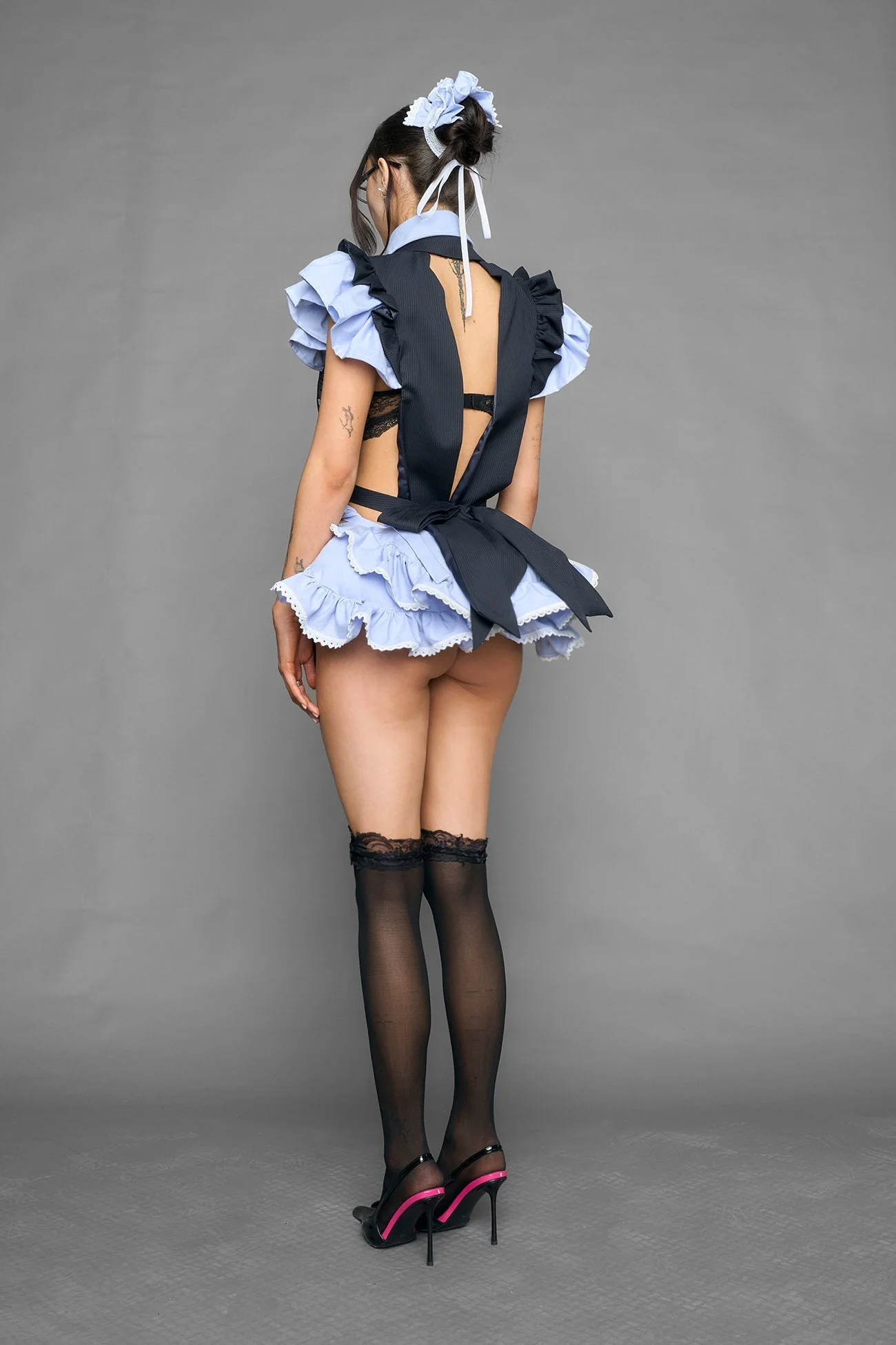 deconstructed maid blazer dress - Image 3
