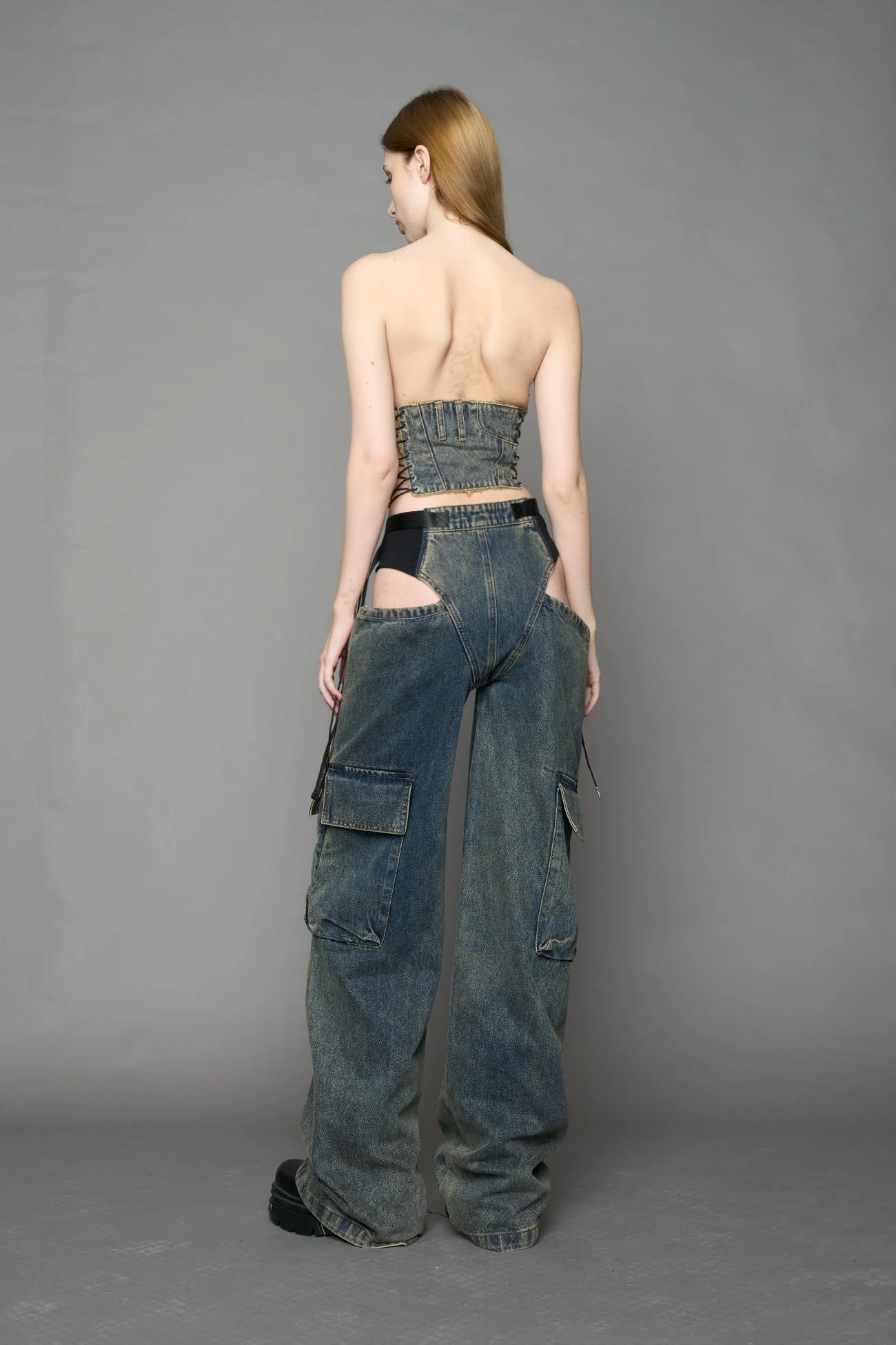 Denim Cone Corset - Image 10