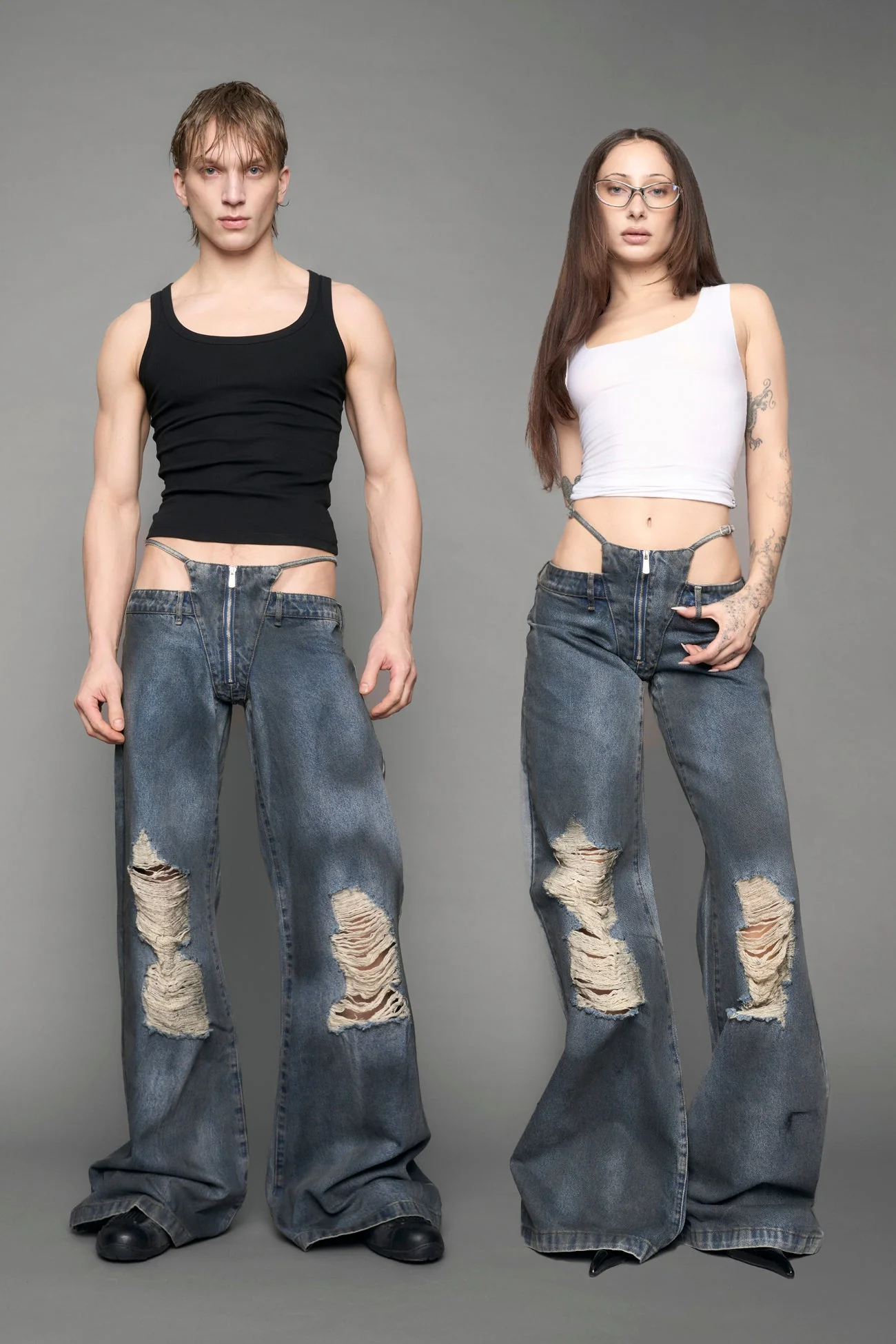 Denim Thong Pants - Image 11