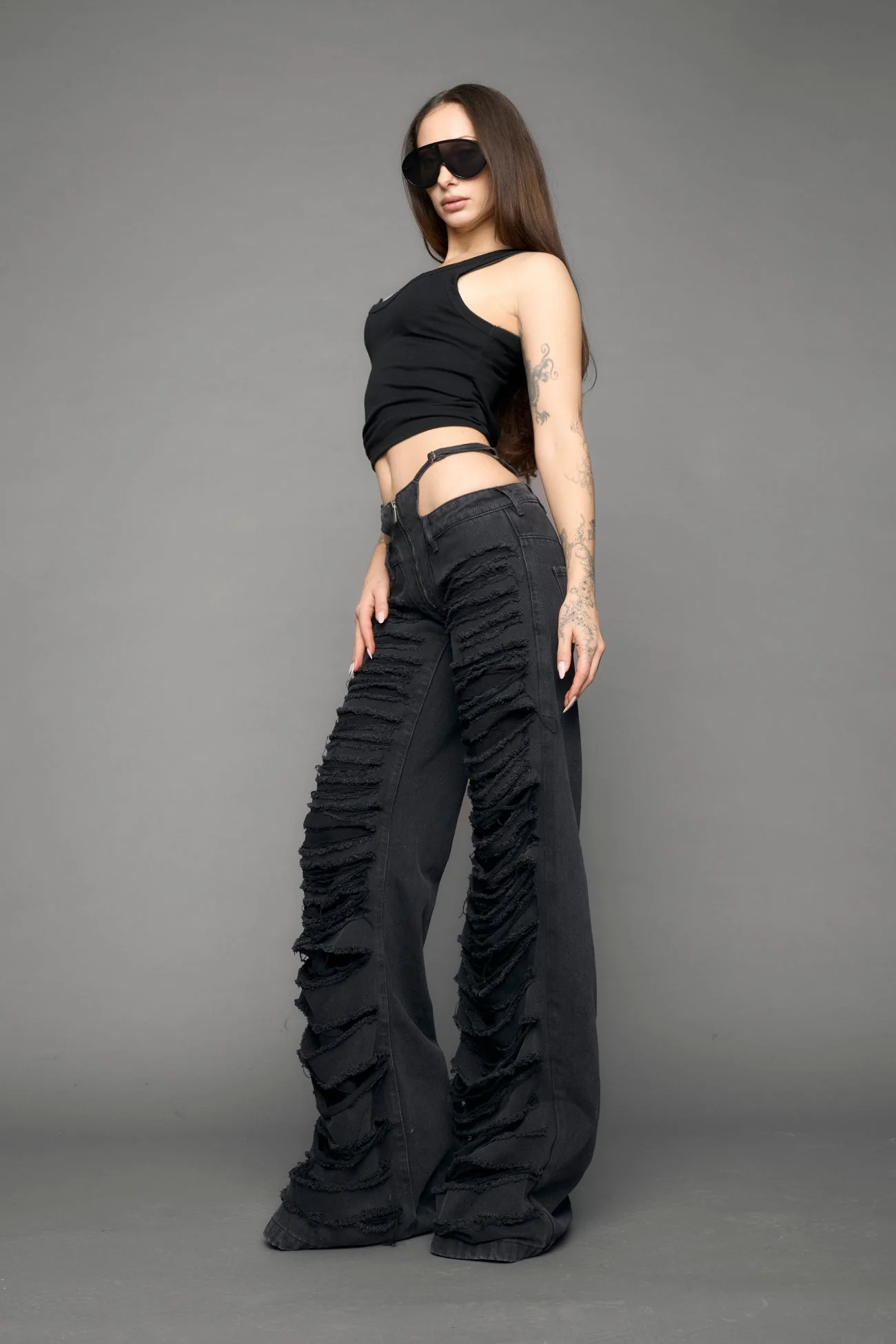 Denim Thong Pants - Image 2