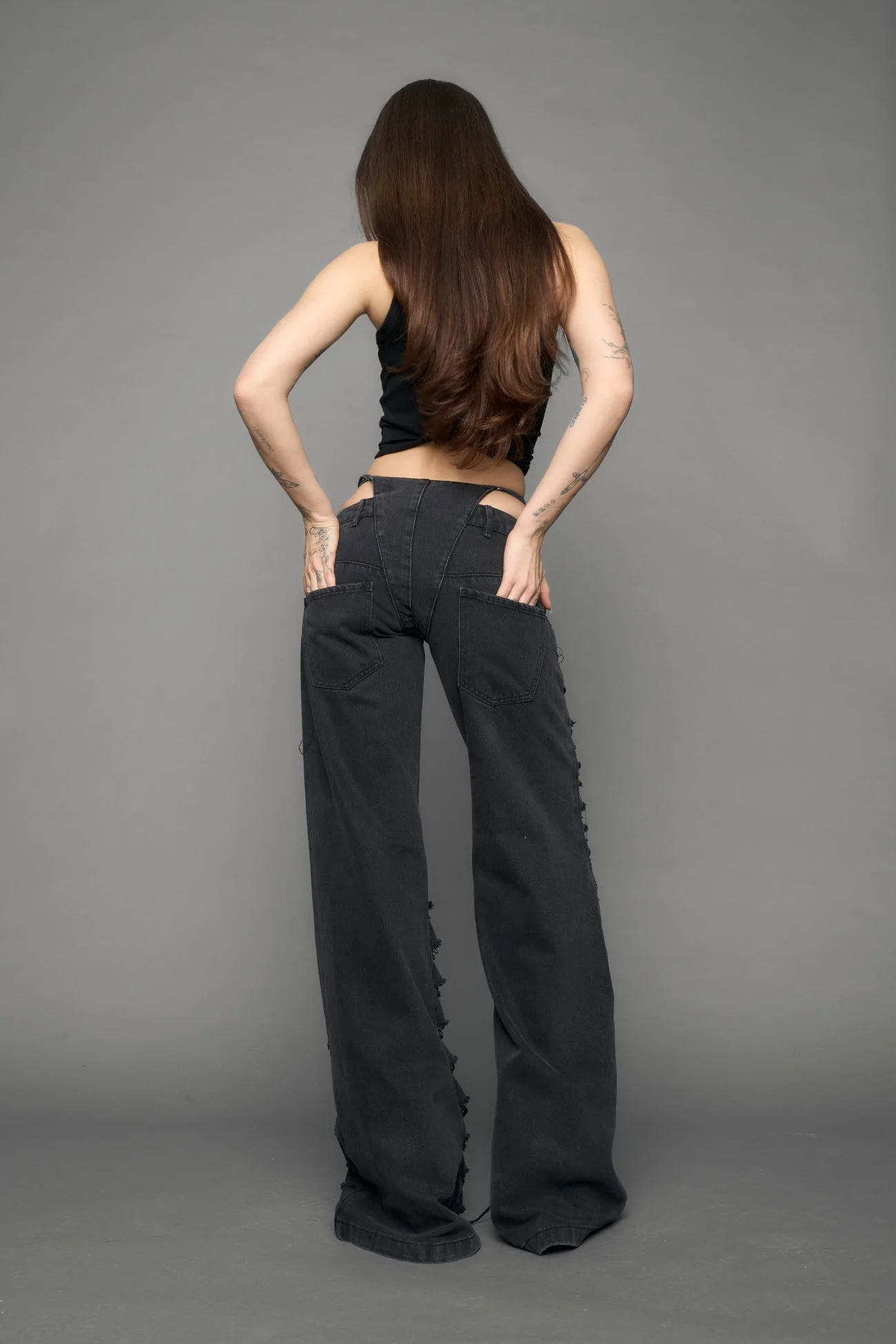 Denim Thong Pants - Image 3