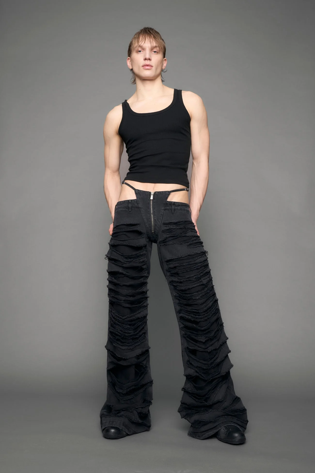 Denim Thong Pants - Image 6