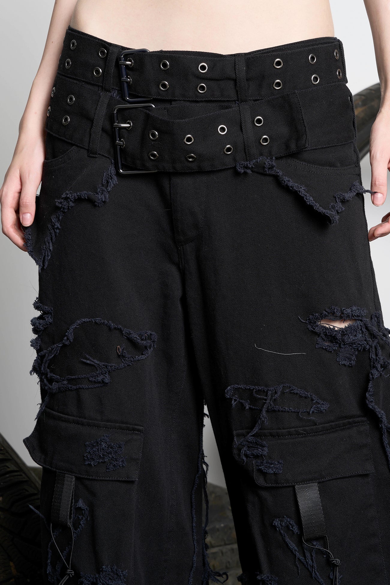 Distressed Cargo Pants - Image 10