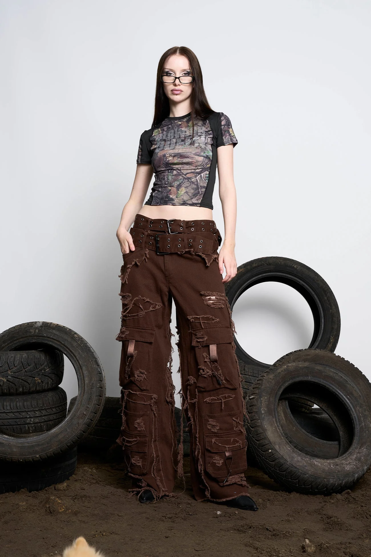 Distressed Cargo Pants - Image 16