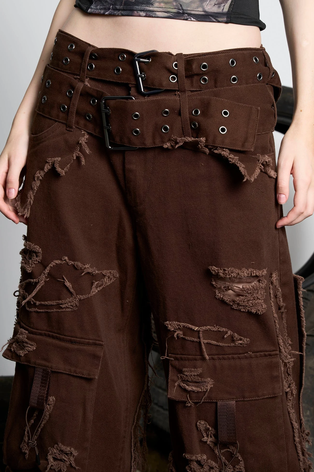 Distressed Cargo Pants - Image 19
