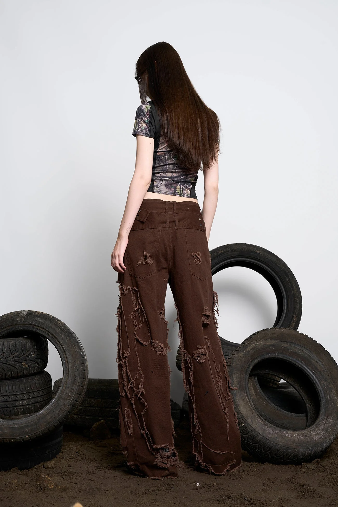 Distressed Cargo Pants - Image 20