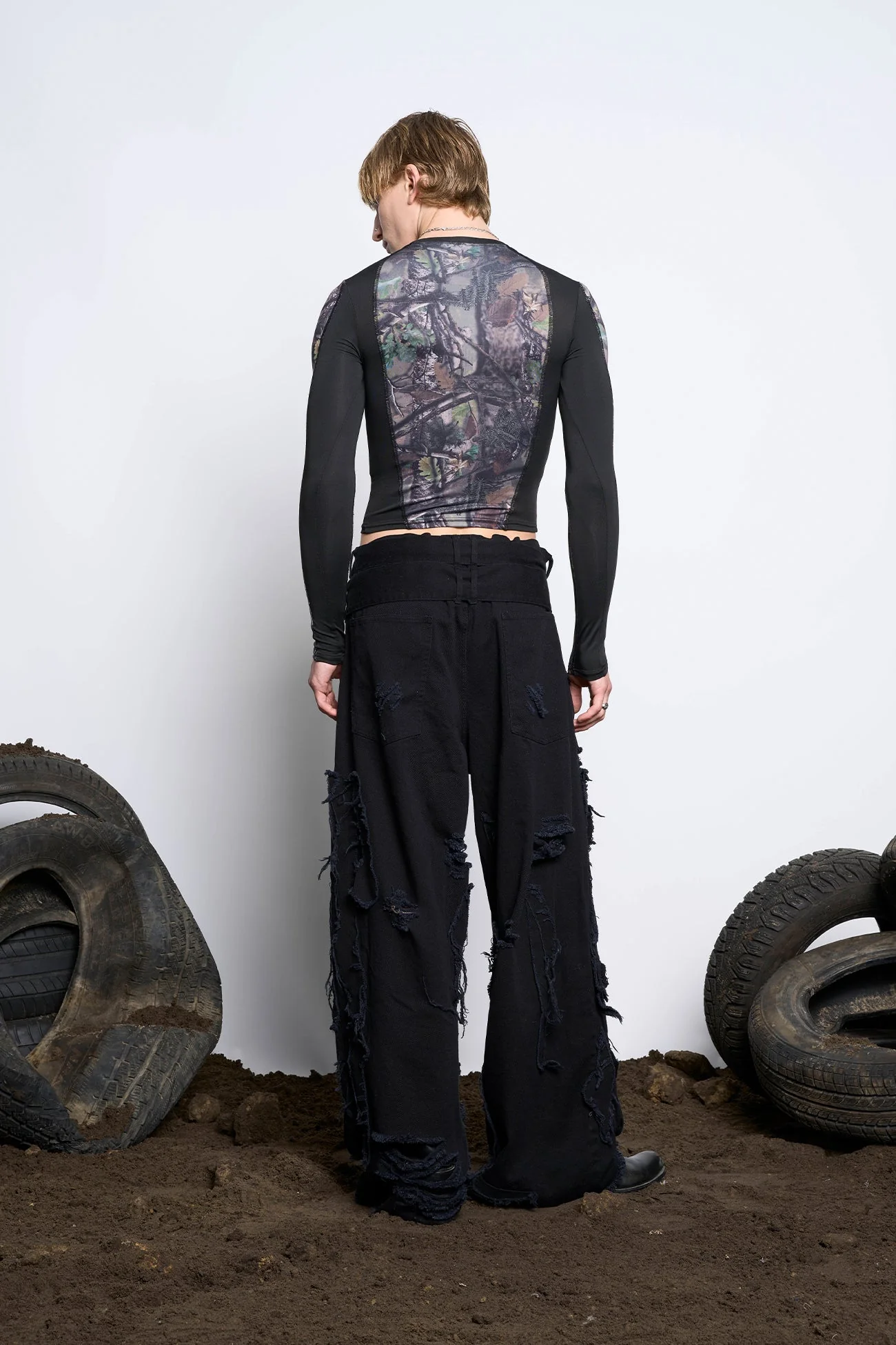 Distressed Cargo Pants - Image 9