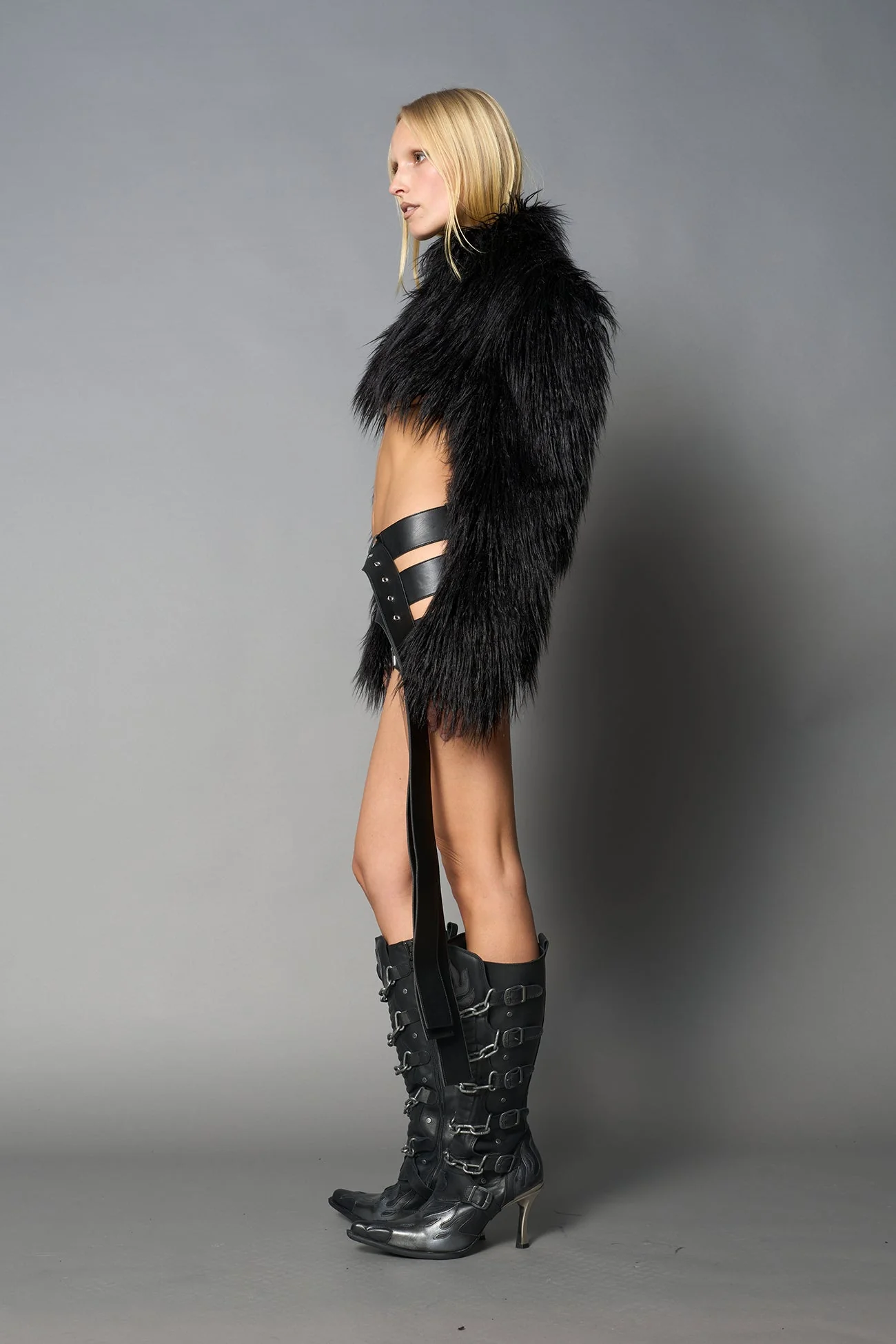 Diva Faux Fur Bolero - Image 2