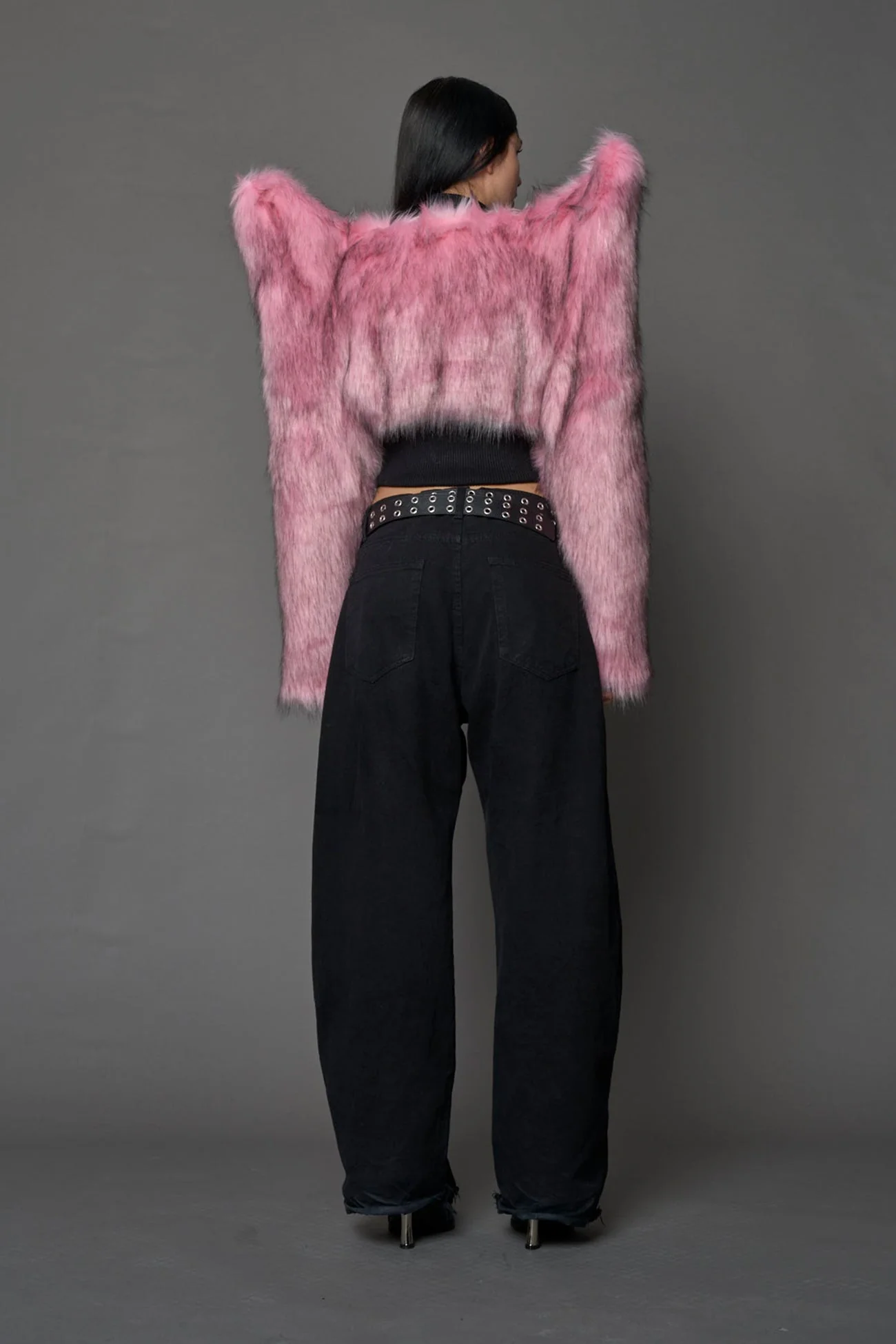 Doomsday Crop Faux Fur Jacket - Image 16