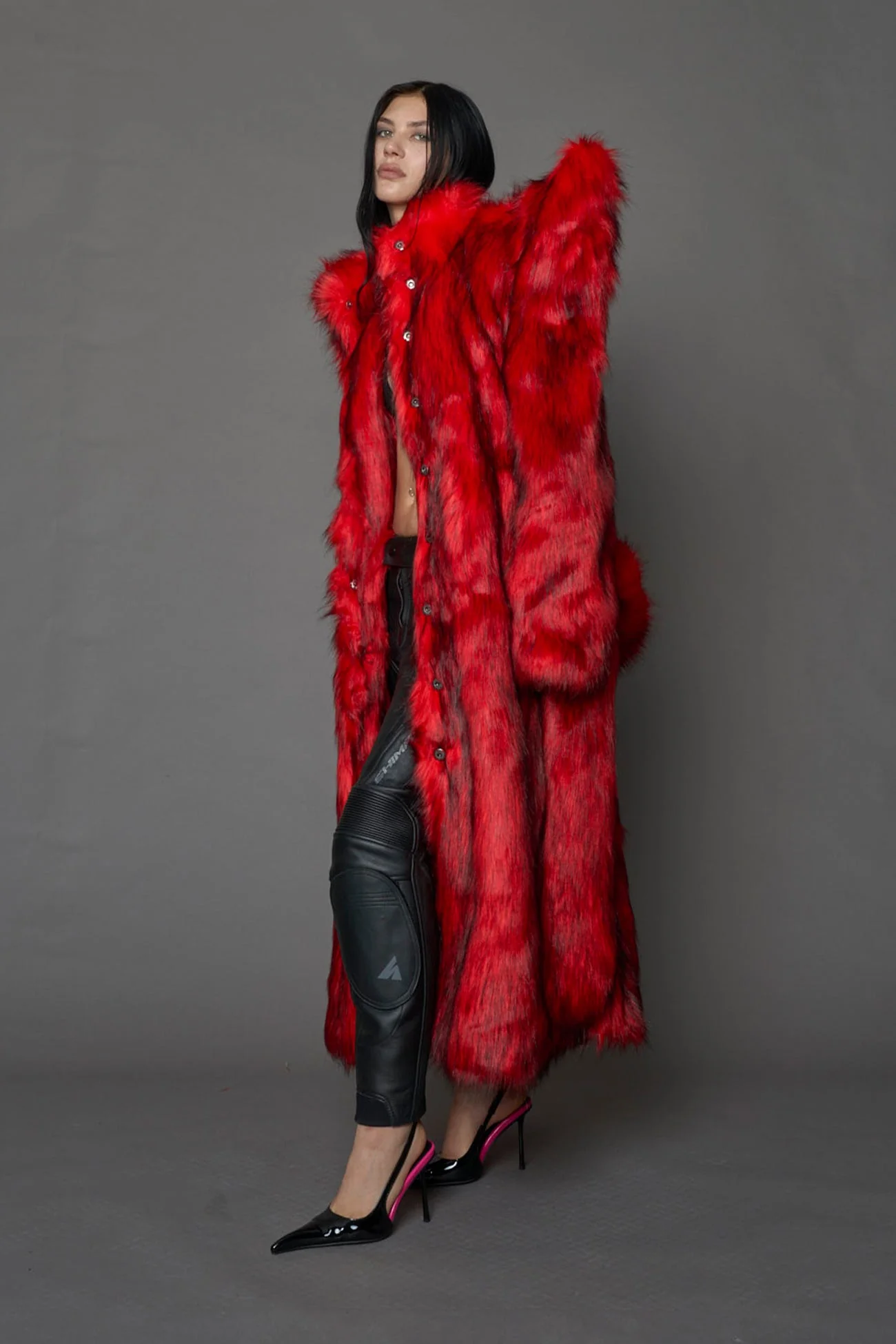 Doomsday Faux Fur Coat - Image 11