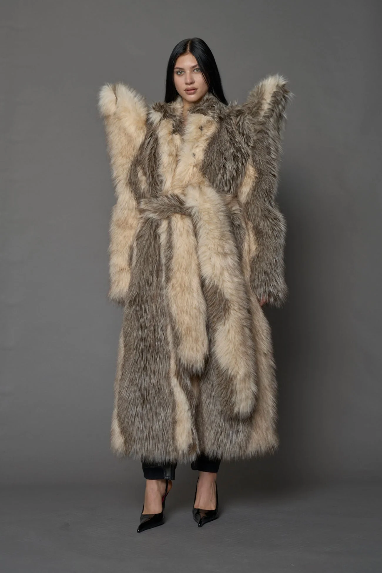 Doomsday Faux Fur Coat - Image 15