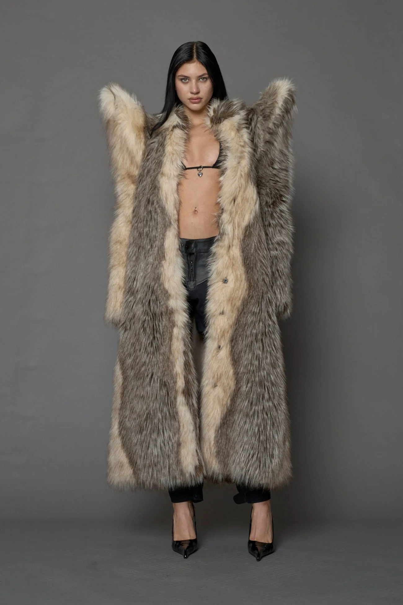 Doomsday Faux Fur Coat - Image 16