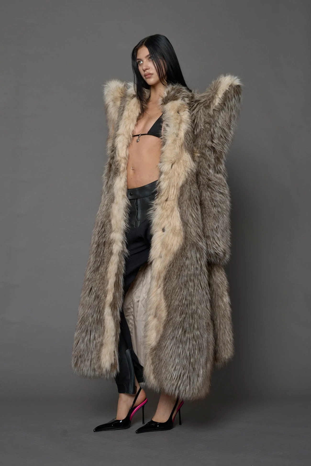 Doomsday Faux Fur Coat - Image 17