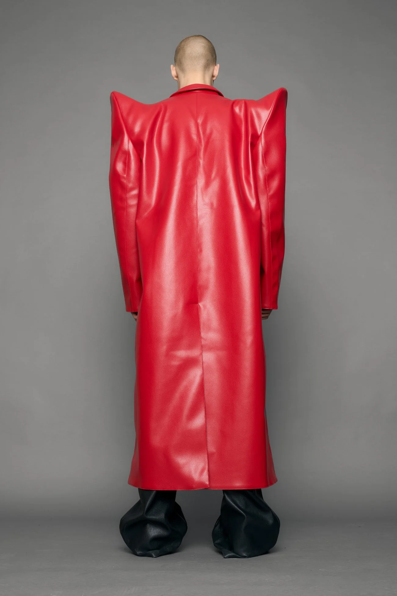 Doomsday Elongated Leather Coat - Image 17