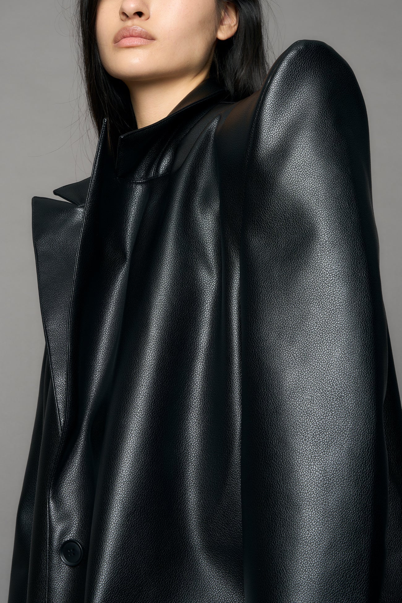 Doomsday Elongated Leather Coat - Image 6