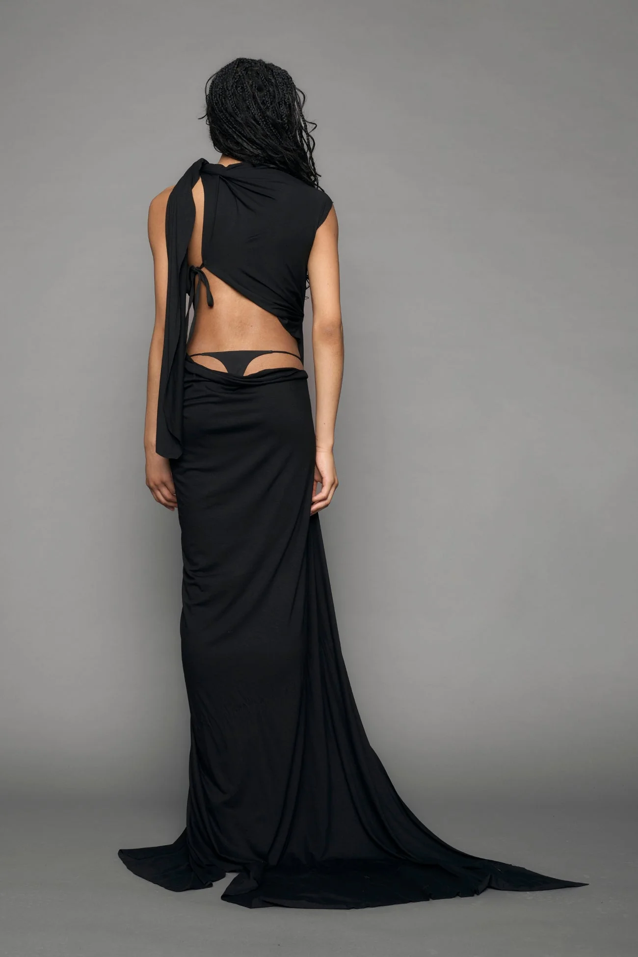 Draped Long Dress - Image 5