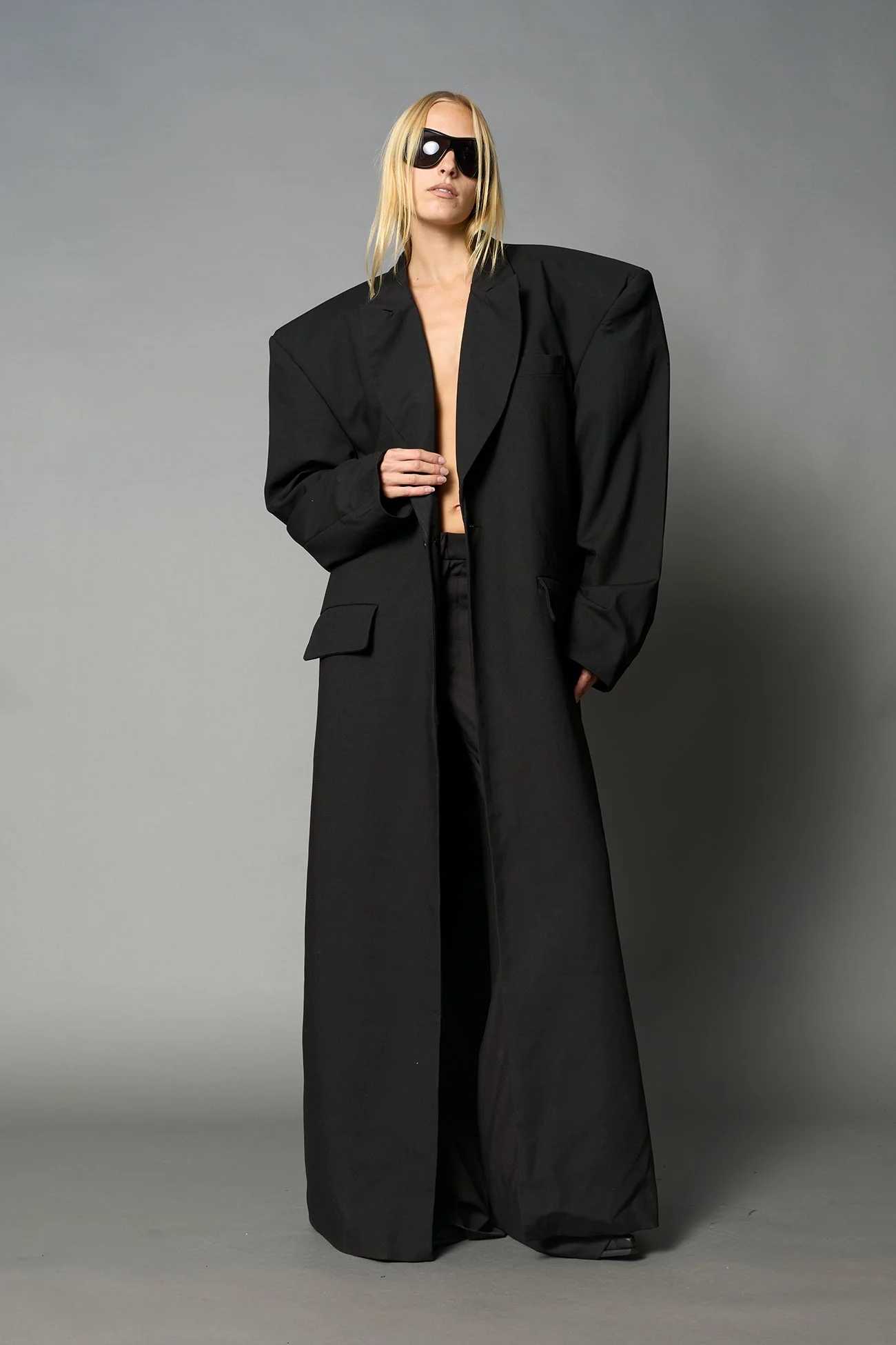Elongated Blazer Coat - Image 6