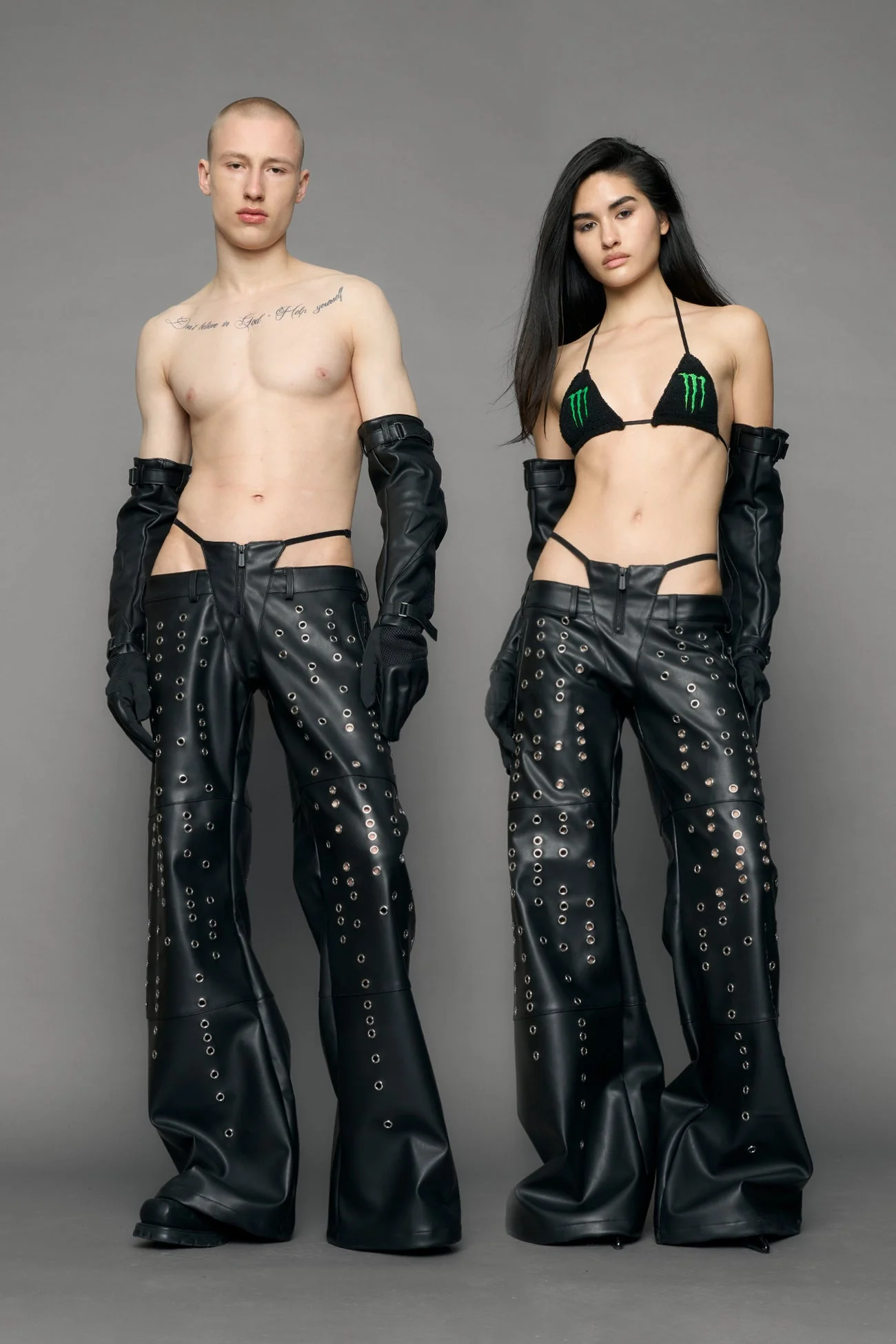 Eyelet Thong Pants
