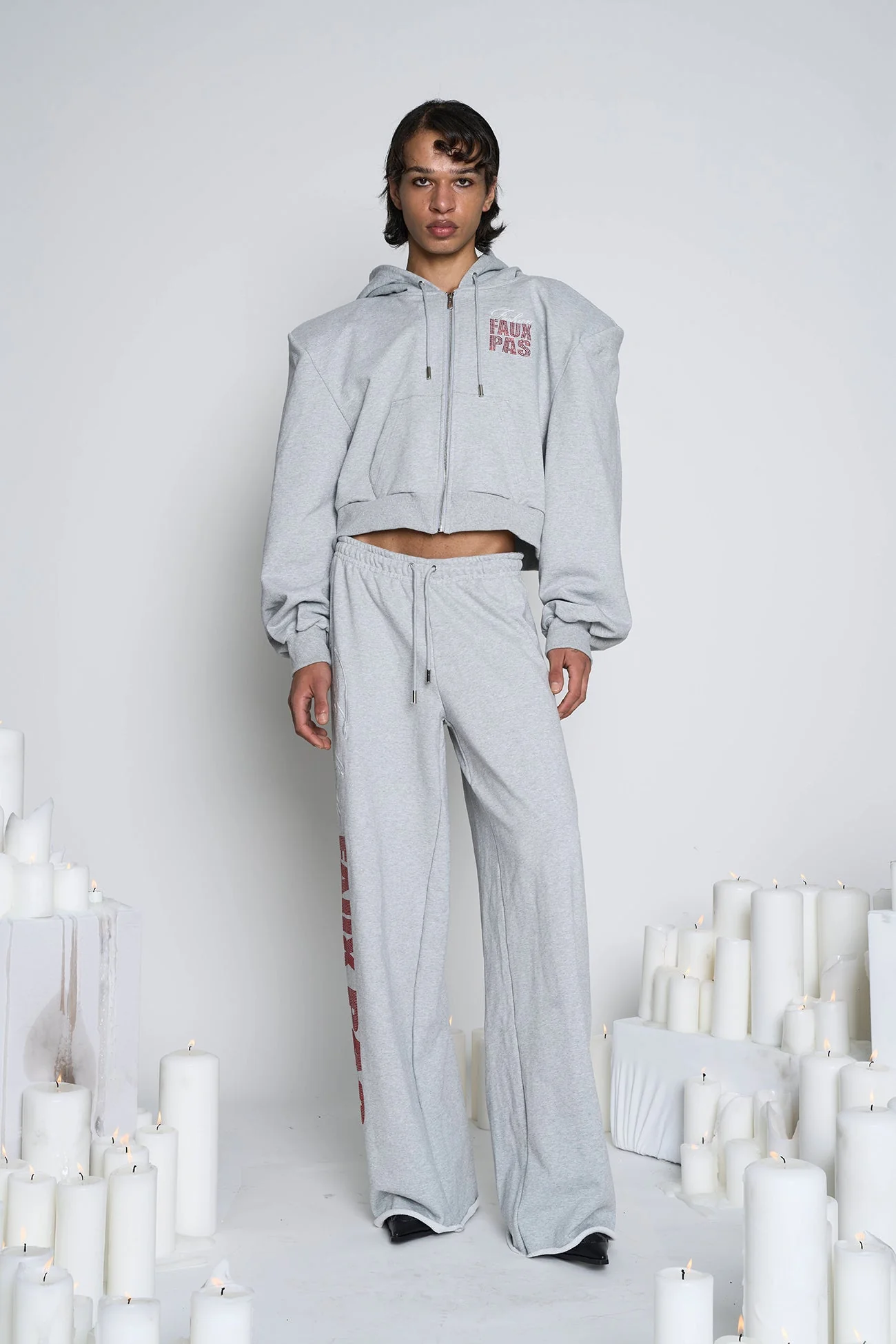 Faux Pas Crop Zip Hoodie - Image 17