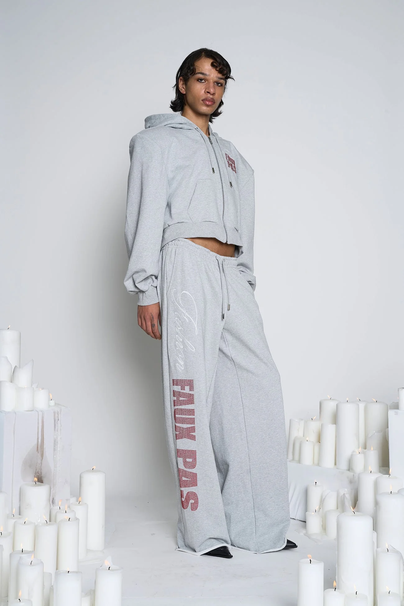 Faux Pas Crop Zip Hoodie - Image 18