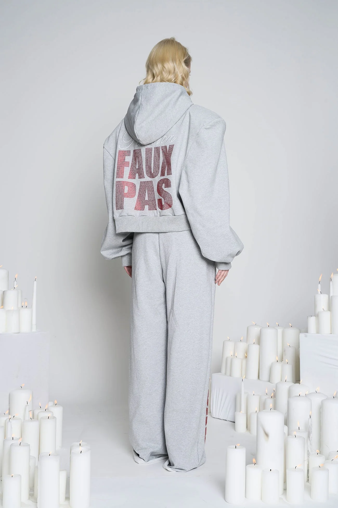 Faux Pas Crop Zip Hoodie - Image 8
