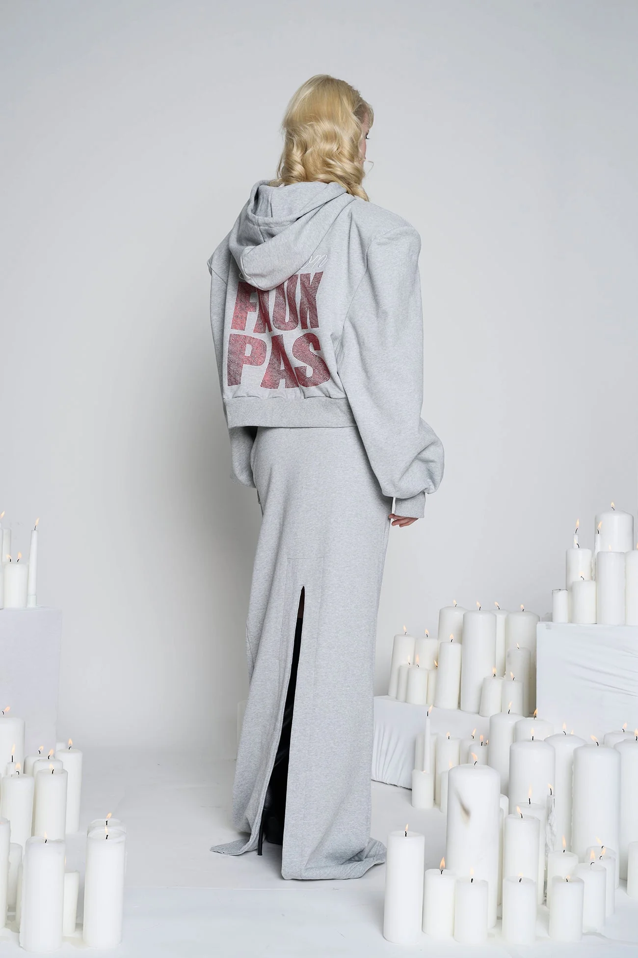 Faux Pas Long Sweat Skirt - Image 15