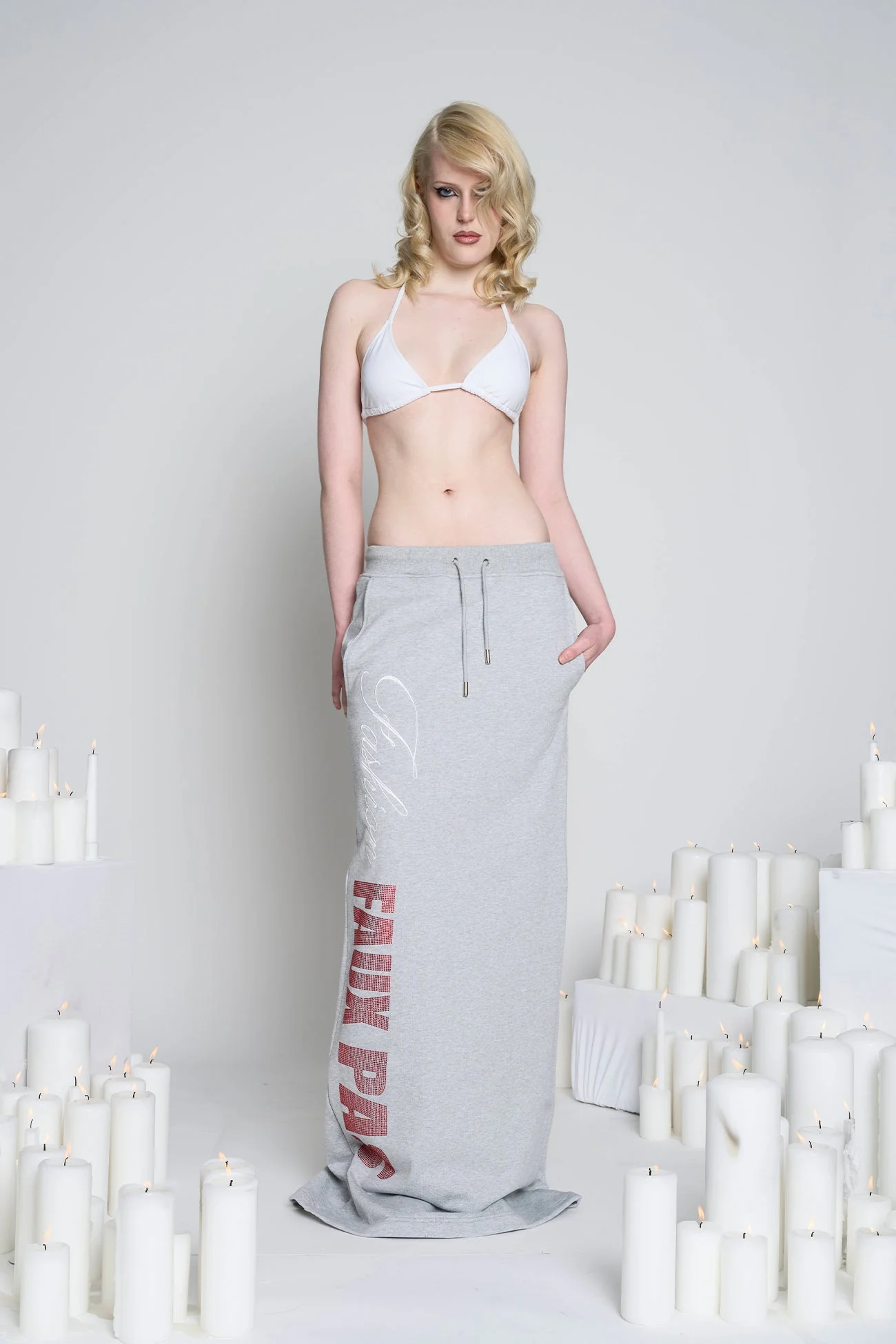 Faux Pas Long Sweat Skirt - Image 7