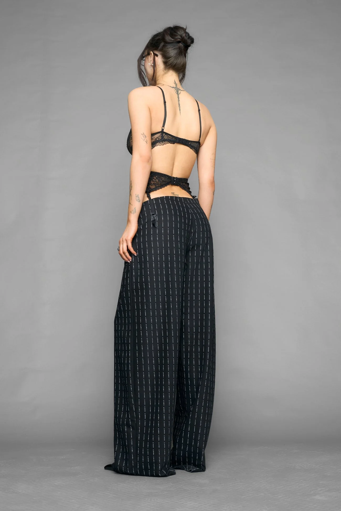 Lace suspender office pants - Image 4