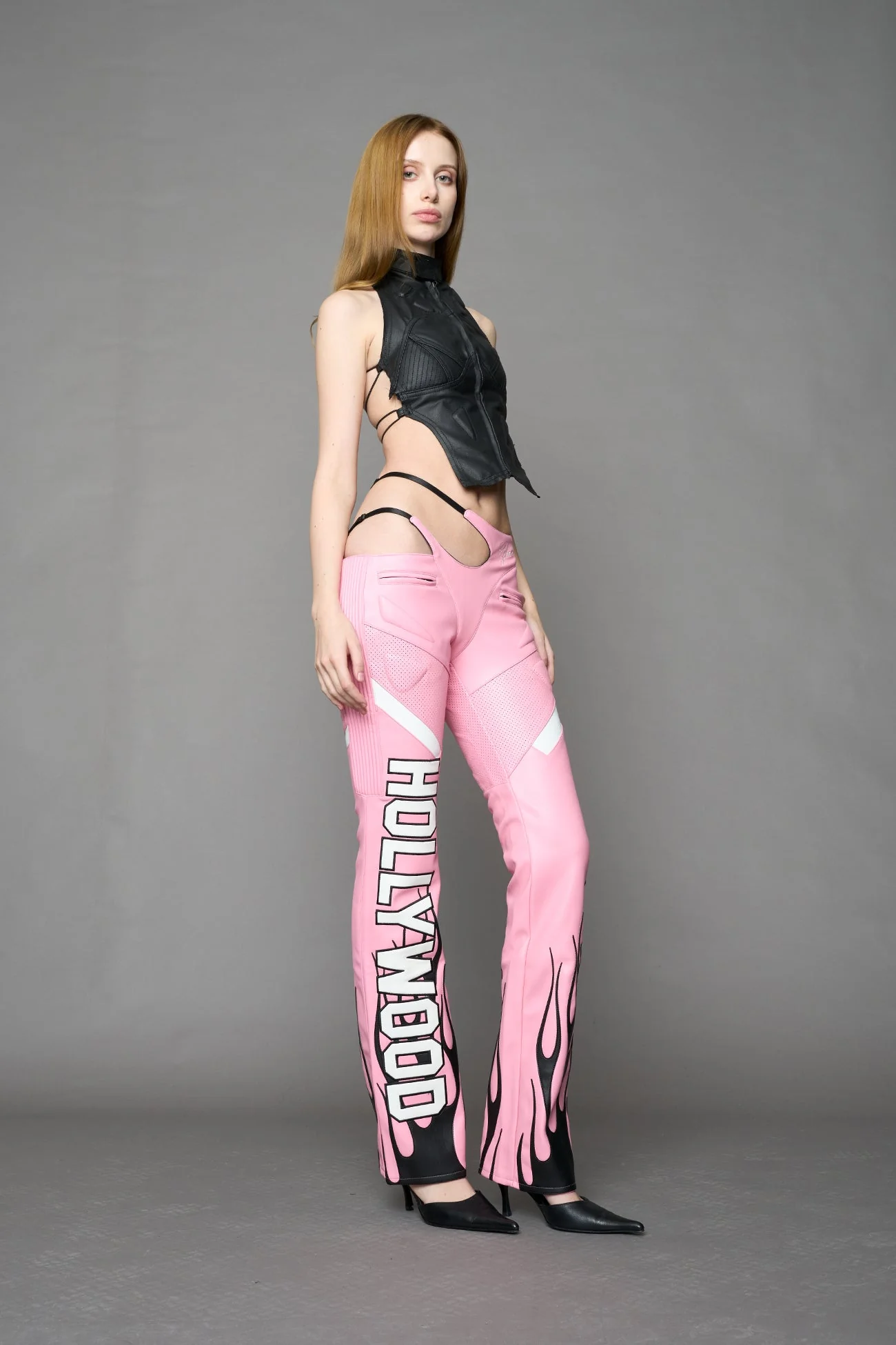 Hollywood Asymmetric Moto Trousers - Image 21