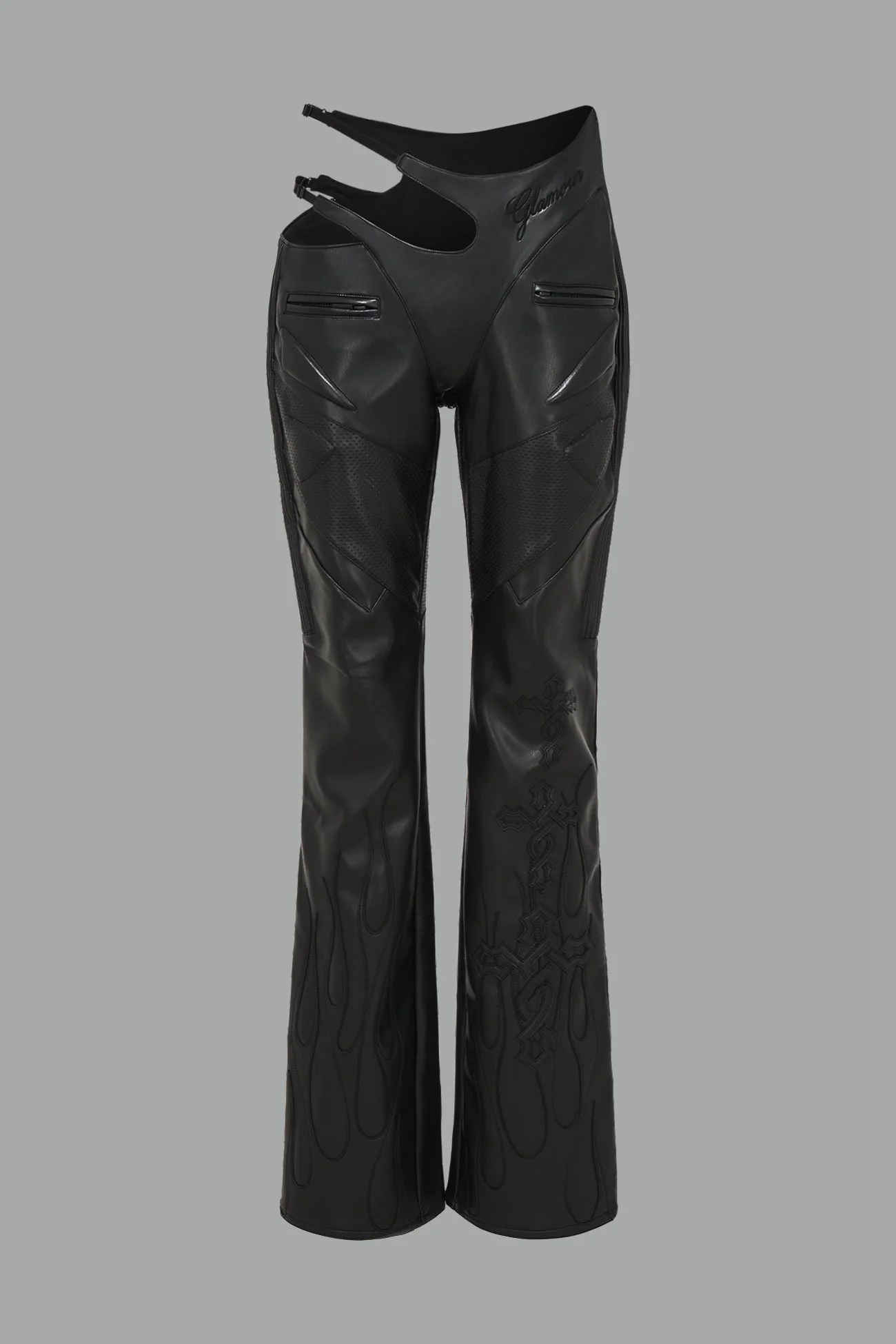 Hollywood Asymmetric Moto Trousers - Image 5