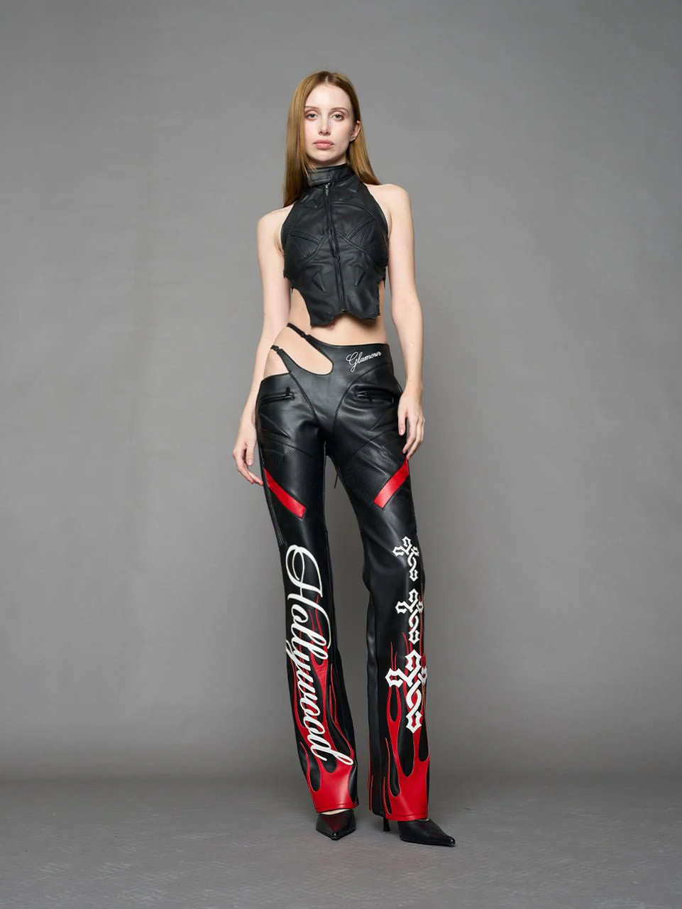 Hollywood Asymmetric Moto Trousers - Image 8