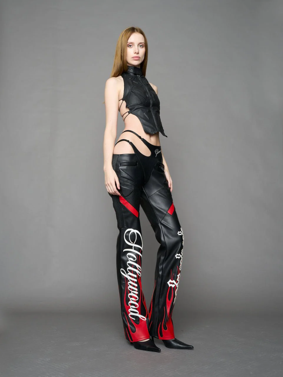 Hollywood Asymmetric Moto Trousers - Image 9