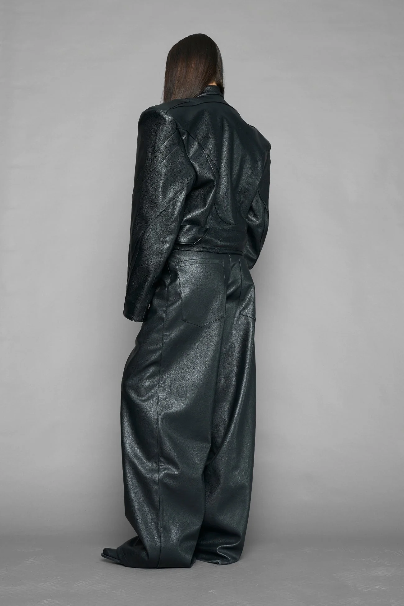 power shoulder moto jacket - Image 12