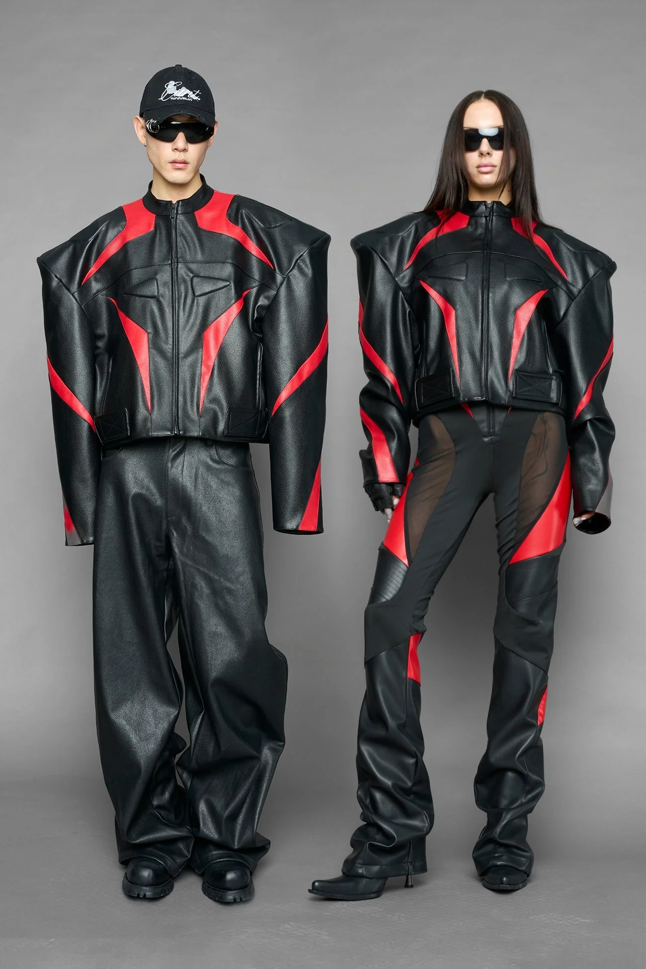power shoulder moto jacket - Image 13